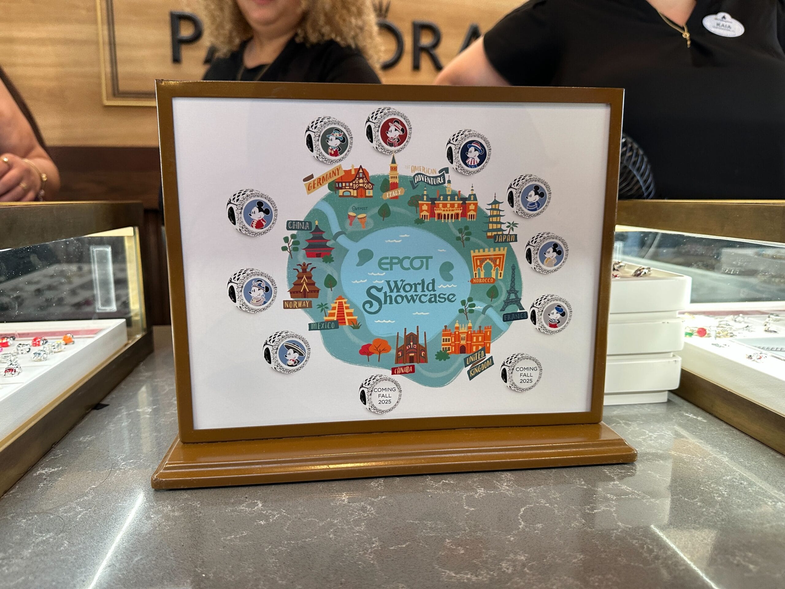 Third Series of Mickey World Showcase Pandora Charms