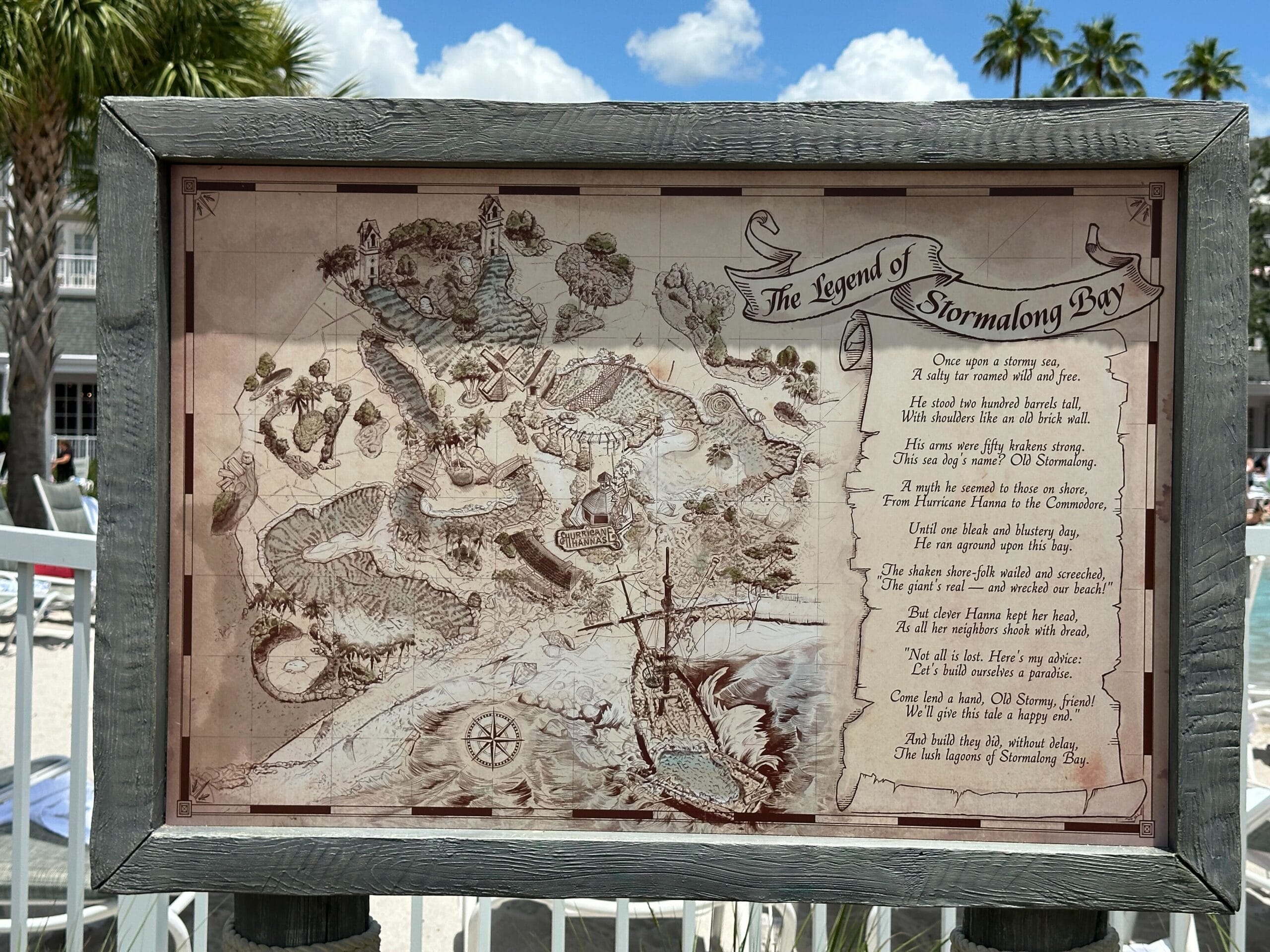 New Stormalong Bay Themed Map Added - Wdw Stormalong Bay New Map Sign 3