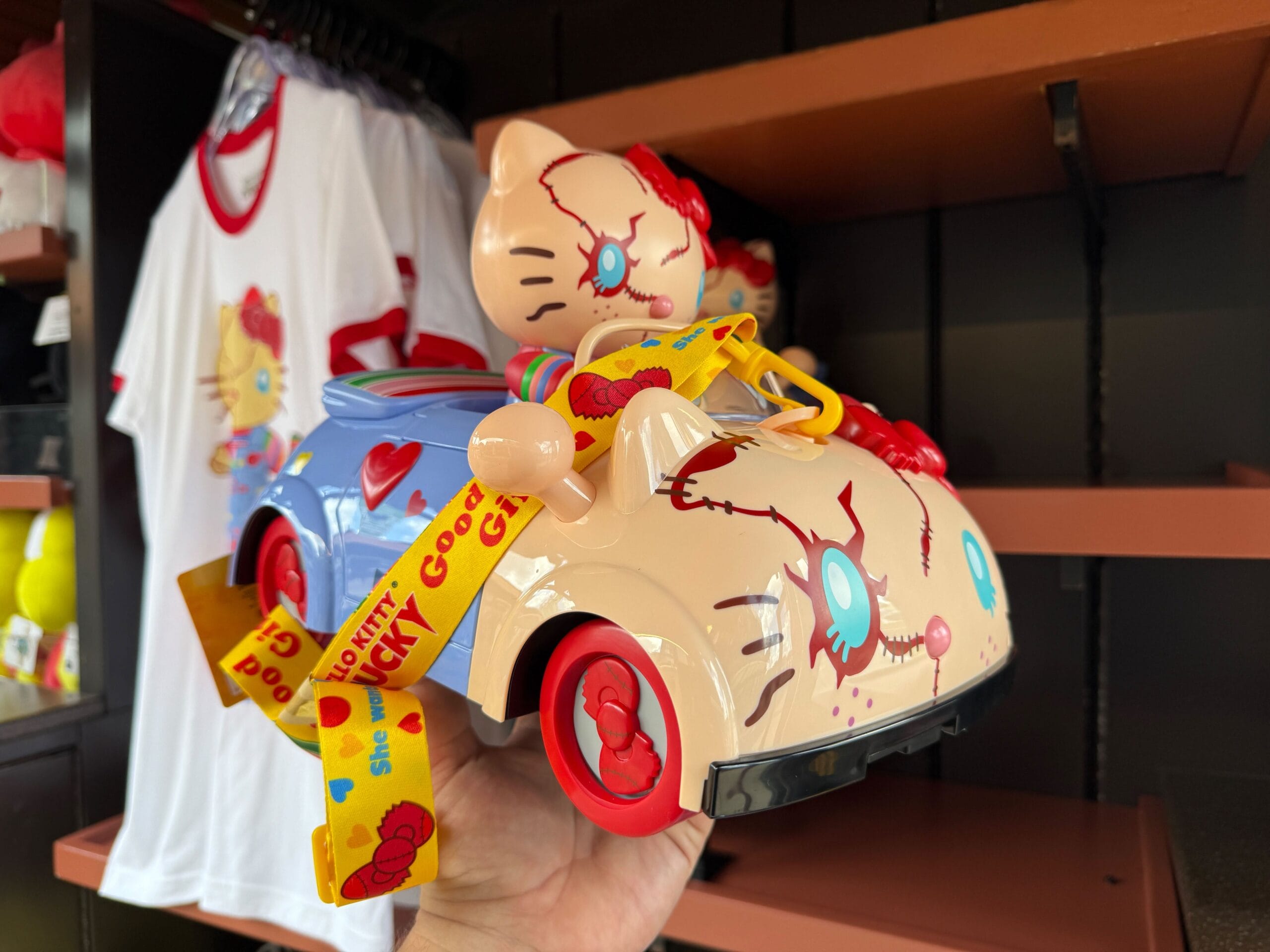 Hello Kitty Chucky Popcorn Bucket Appears at Universal