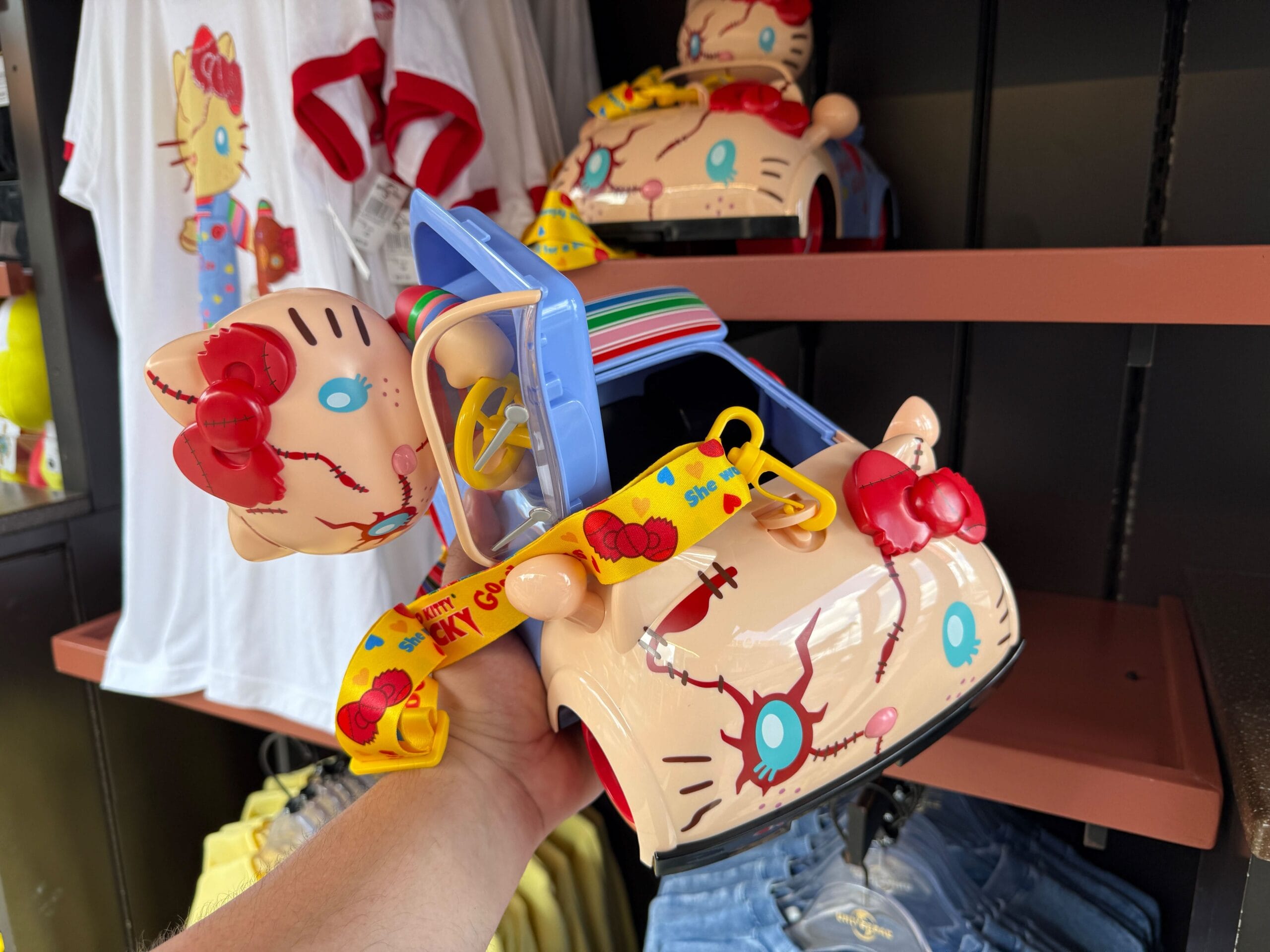 Hello Kitty Chucky Popcorn Bucket Appears at Universal
