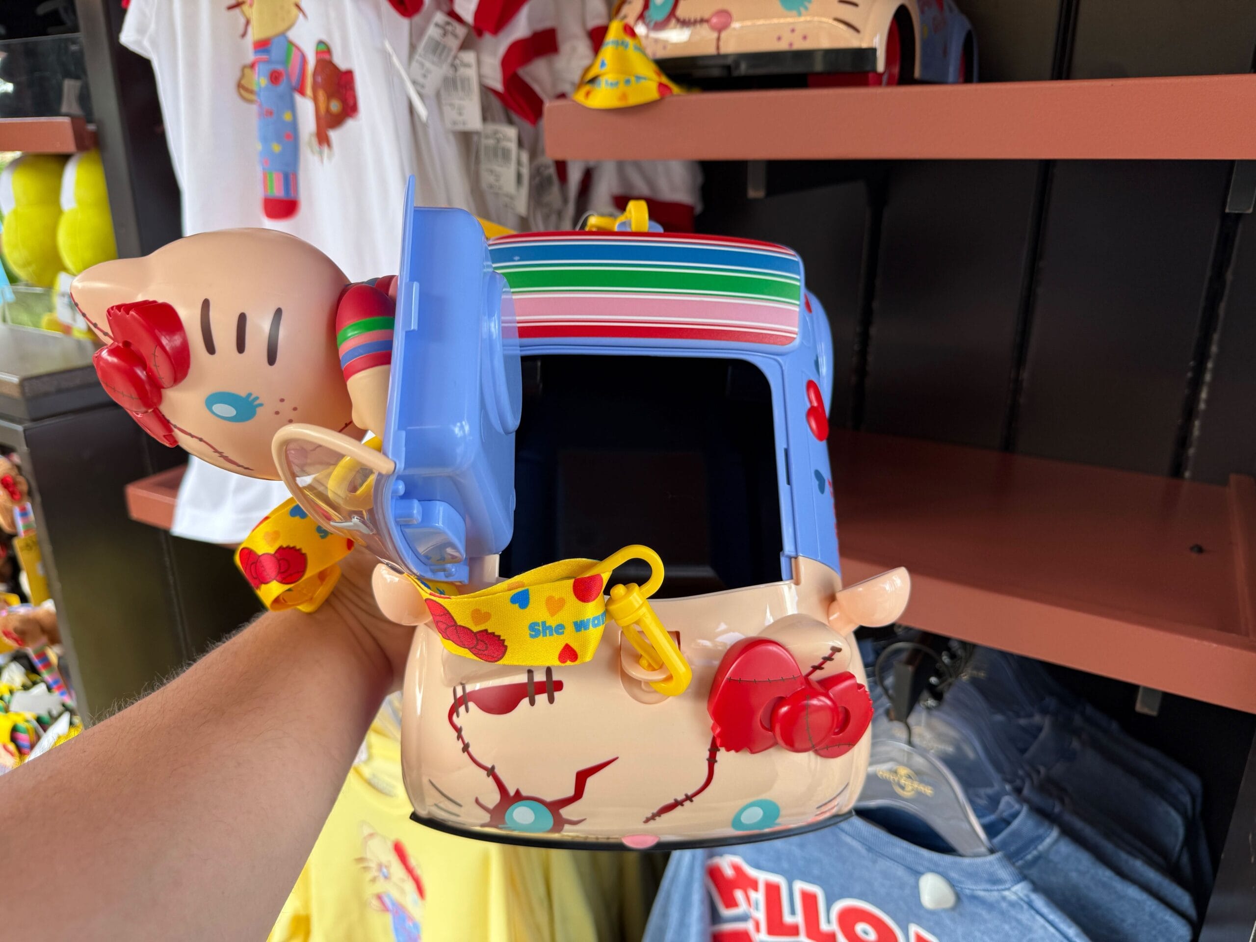 Hello Kitty Chucky Popcorn Bucket Appears at Universal