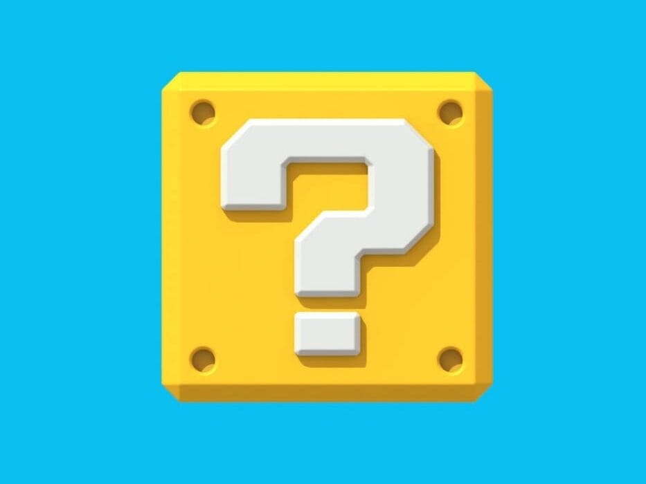 A yellow question mark block pops on blue: a punchy new Mario Annual Passholder button is on the way!