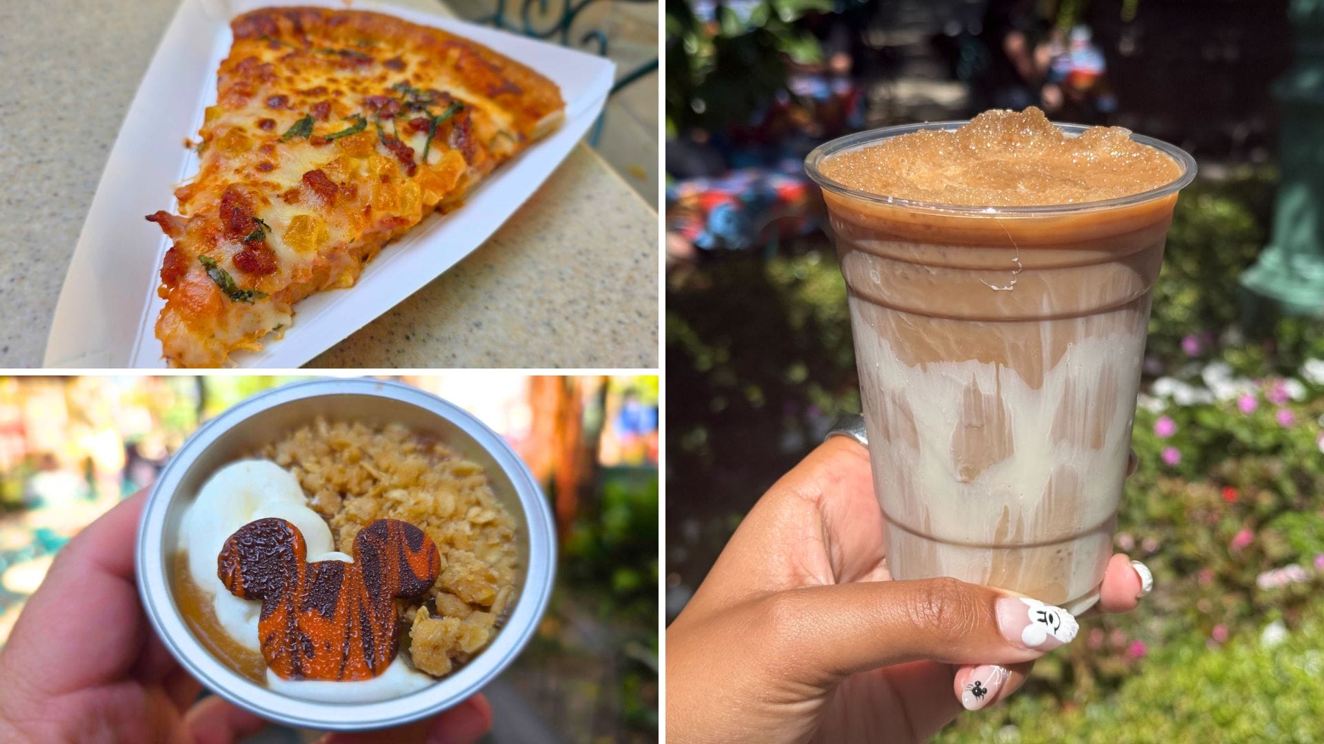 What Halloween Treats Did We Taste at Disney California Adventure: Spicy Pasta Pizza, Apple Budino, and Drip C…