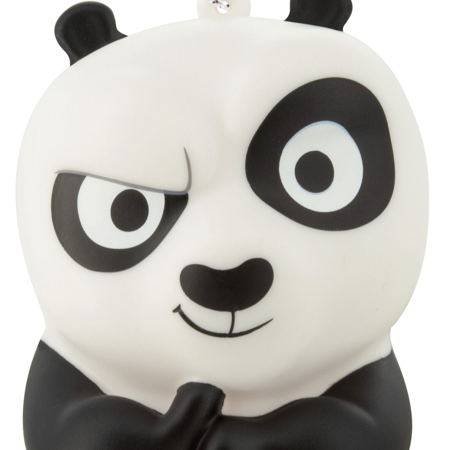 Cartoon panda with a mischievous grin, arms crossed