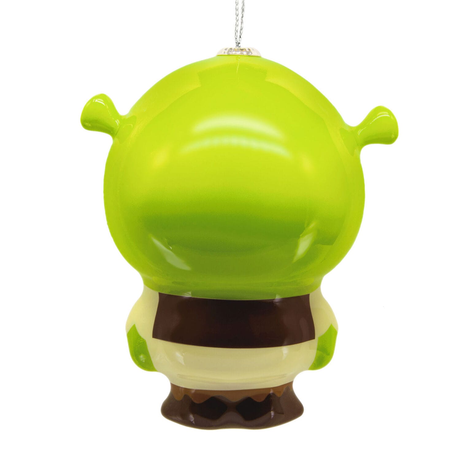 A green and white ornament inspired by classic movie moments