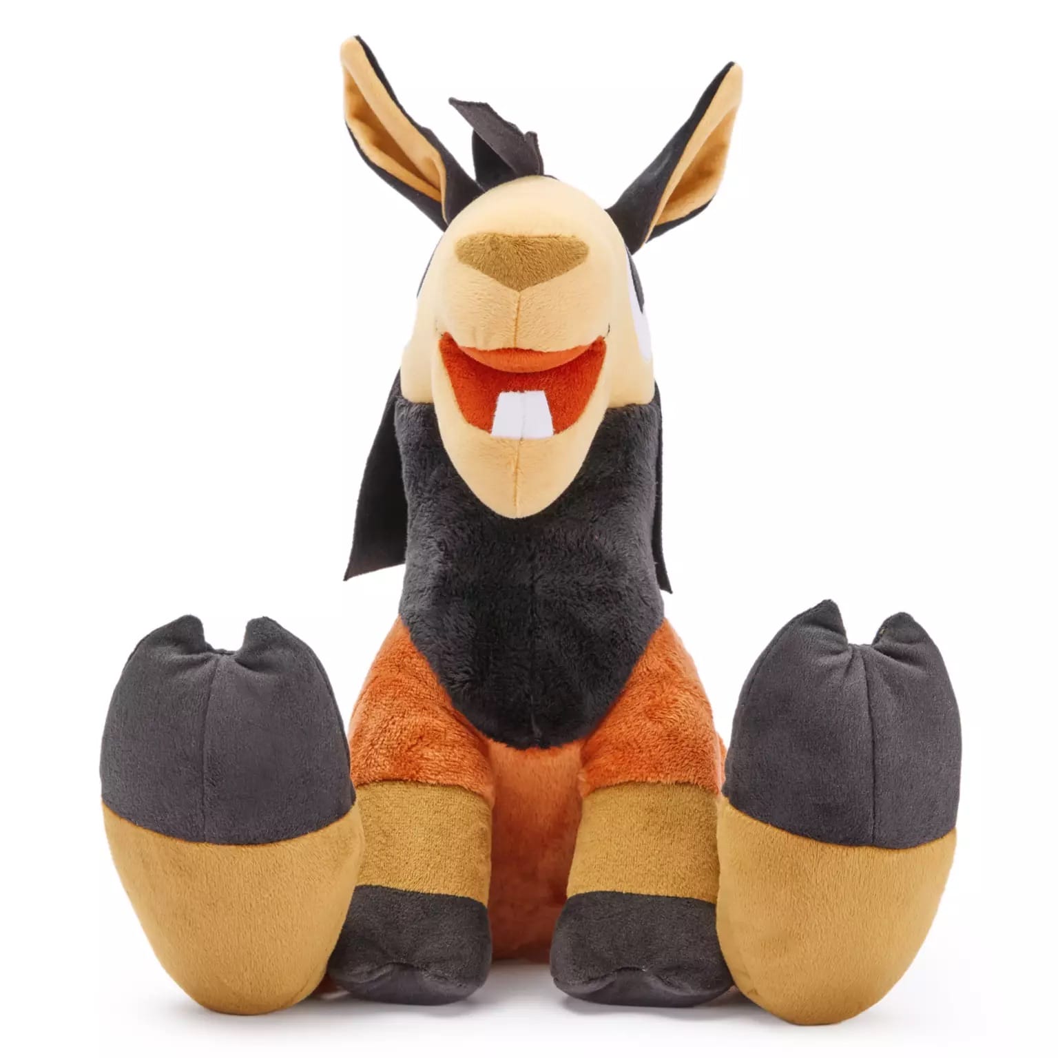 Kuzco Big Feet Plush: a brown llama plush with black hair and big teeth, inspired by Emperor’s New Groove, spotted at Disney parks.
