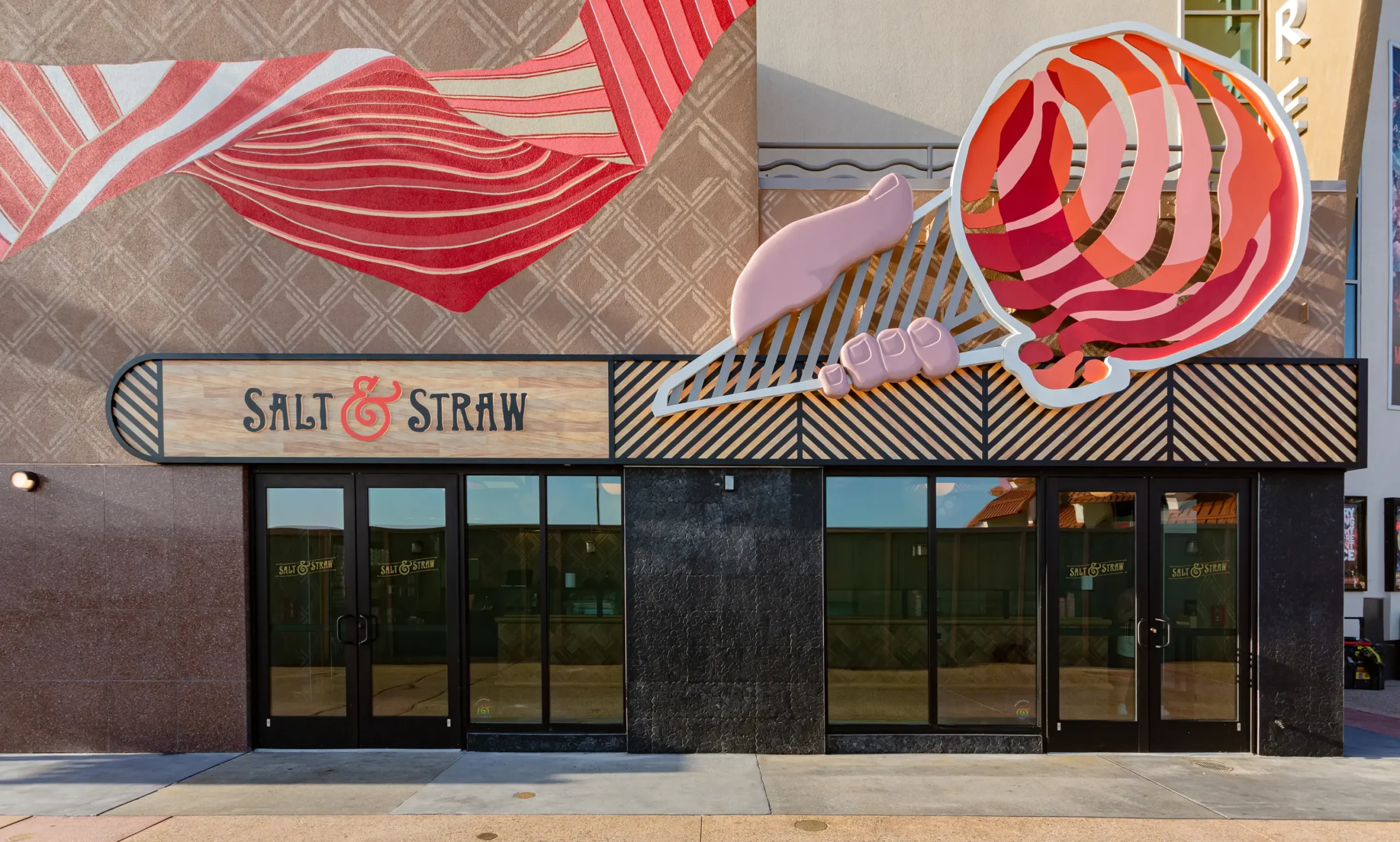 Salt & Straw storefront at Disney Springs in the Walt Disney World Resort.
