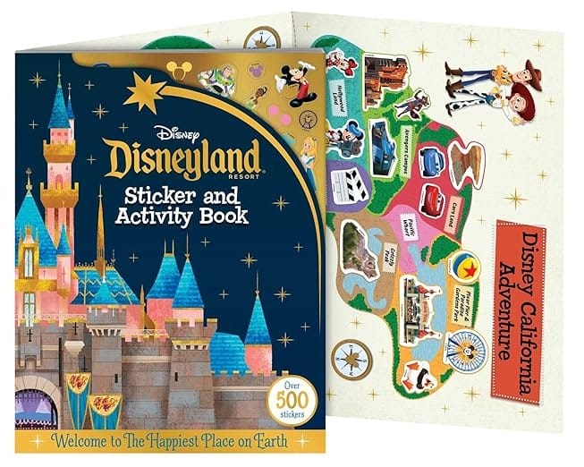 Disneyland Sticker and Activity Book—perfect for Disney Backpacks! Includes stickers and a map of California Adventure.