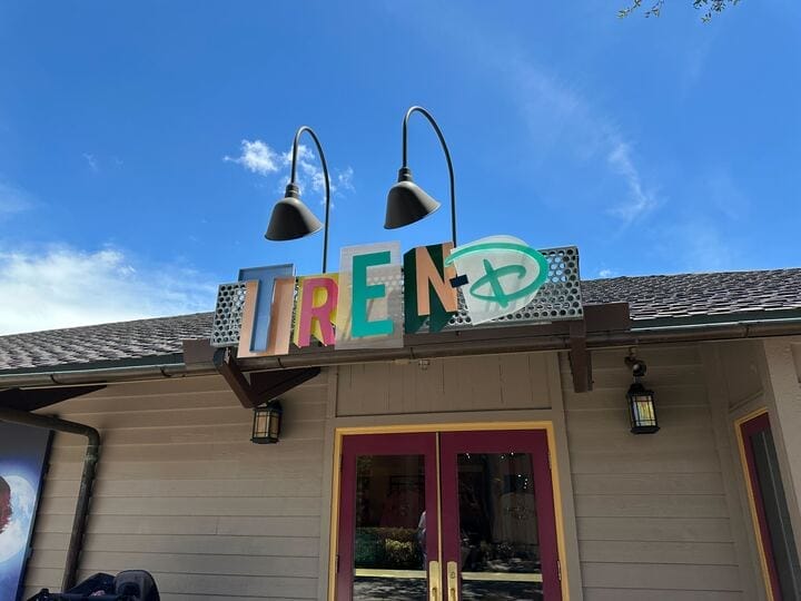 The exterior of the Tren-D store in Disney Springs at the Walt Disney World Resort.
