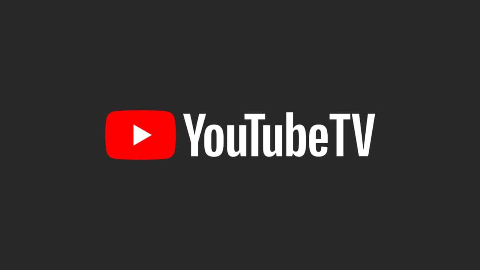 YouTube TV logo with red play button icon and white text, styled for theme park updates, on a dark background like Disney castle shots.