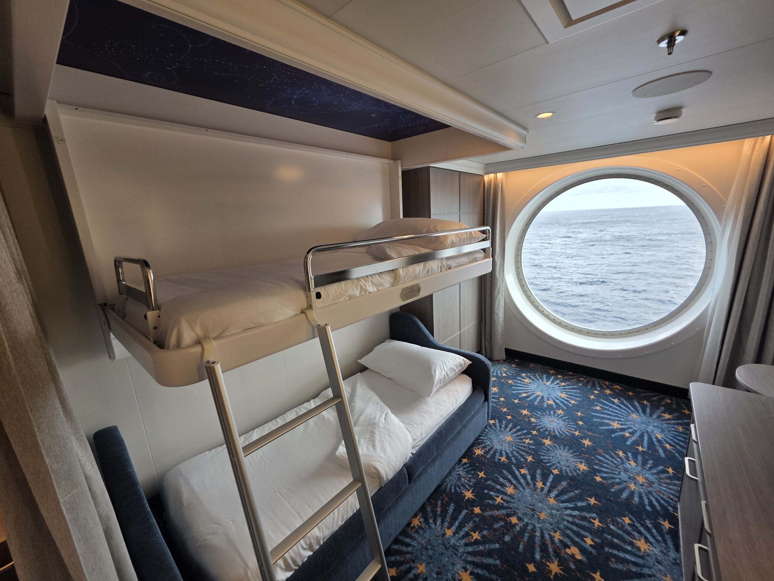 Deluxe Oceanview Stateroom on the Disney Destiny