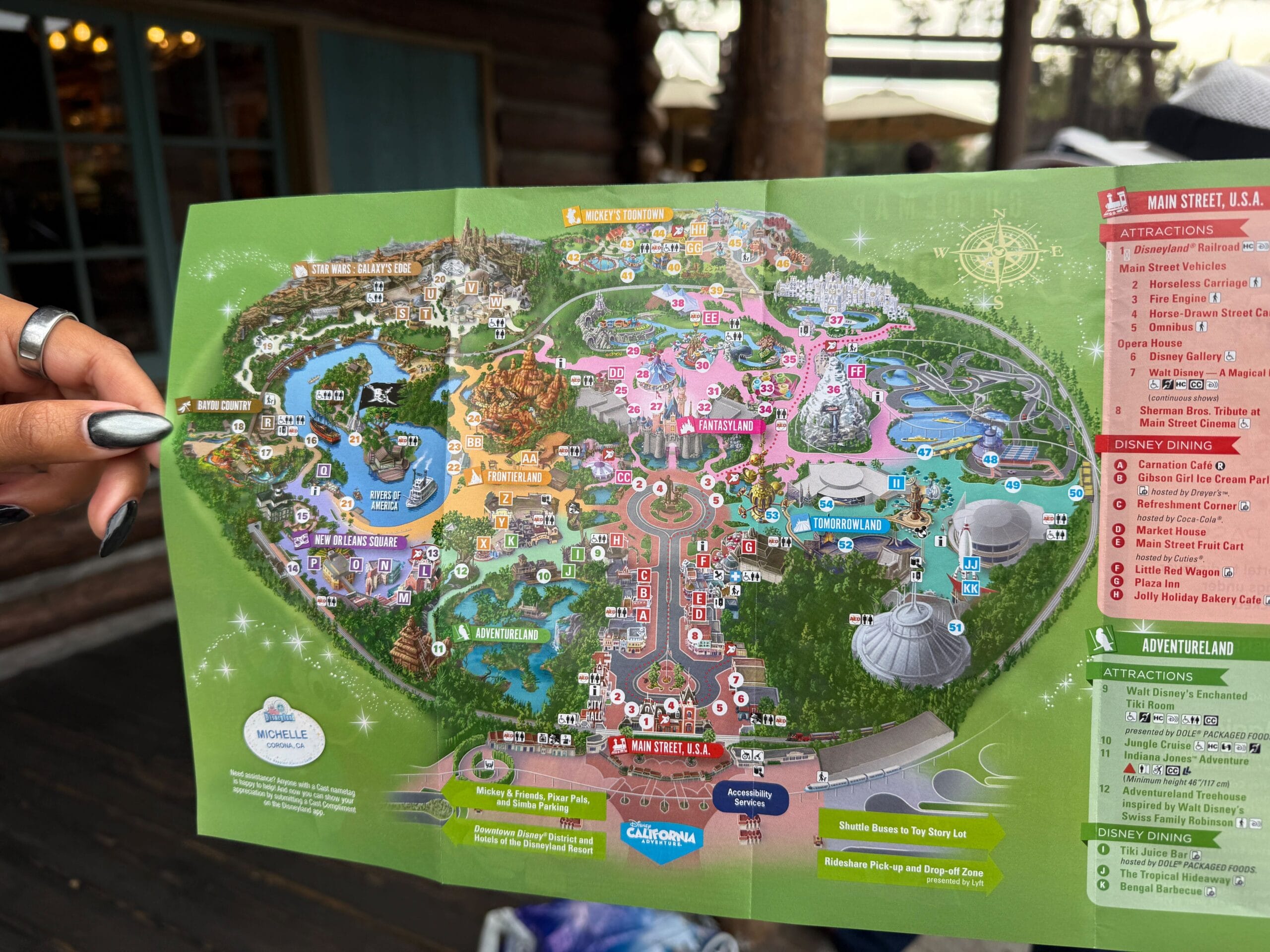Disneyland Park guidemap