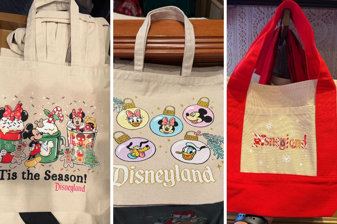 Disneyland Resort Holiday Tote Bags