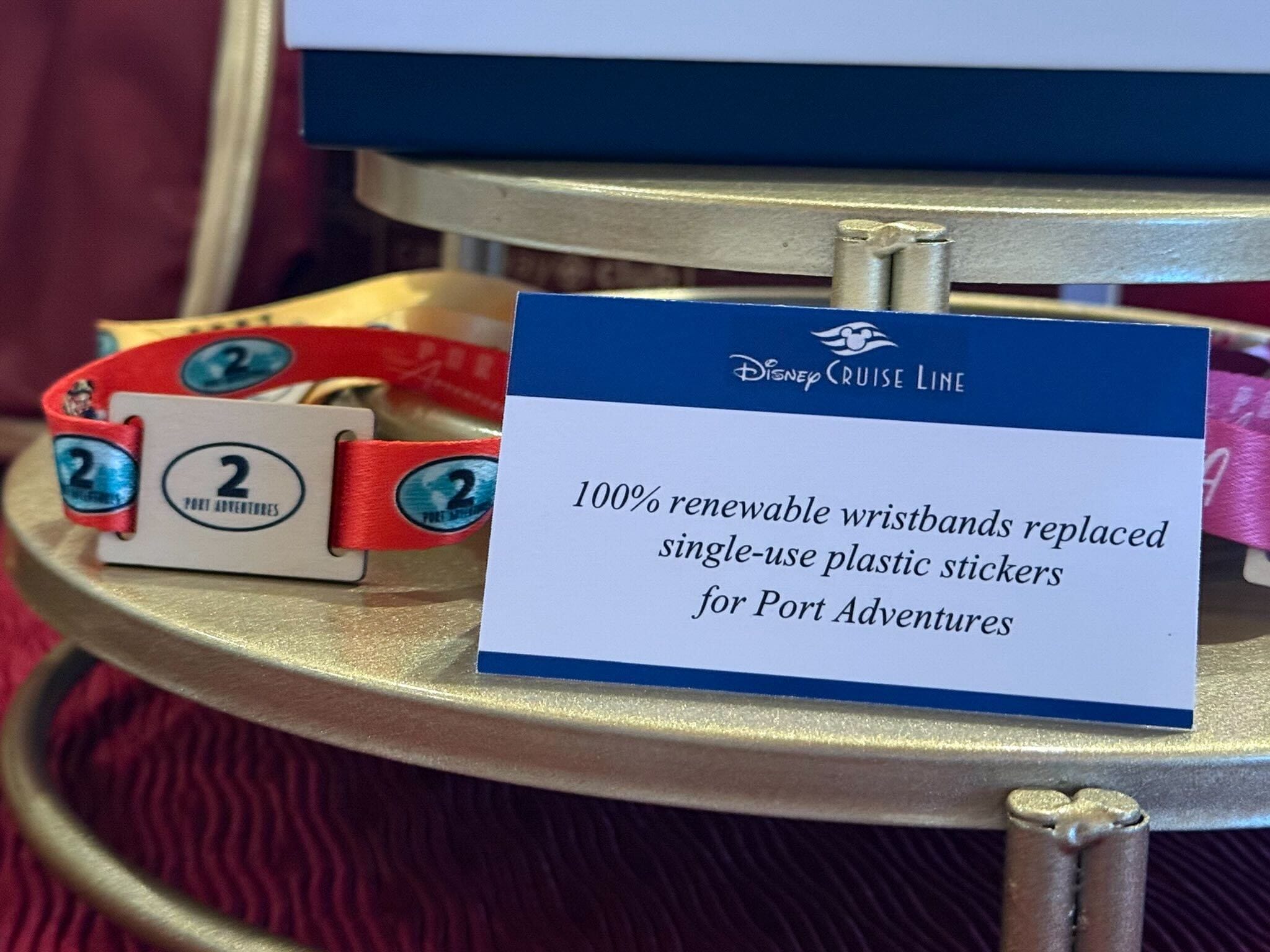Port Adventure Wristbands Replacing Stickers on Disney Cruise Line