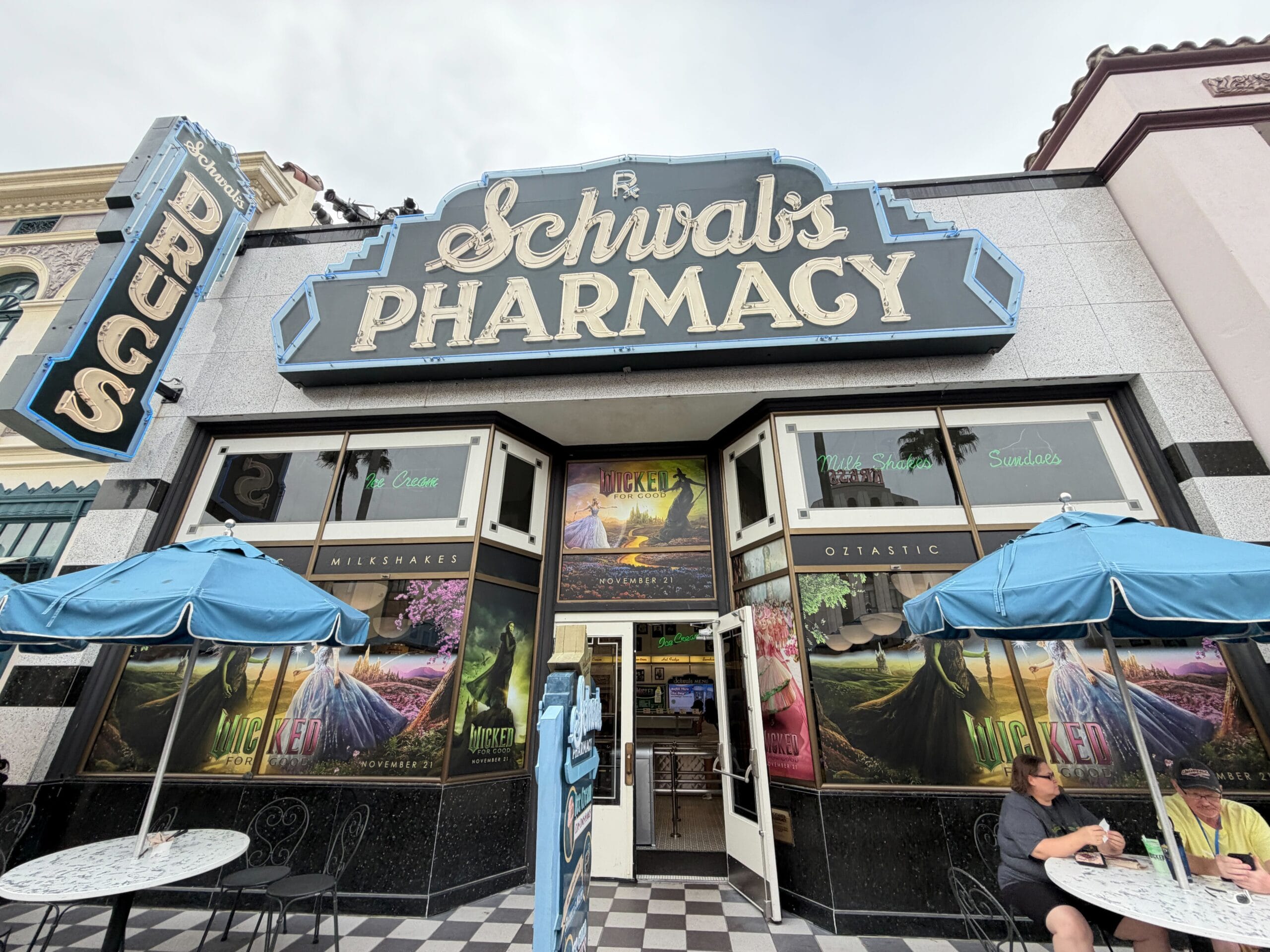 Wicked: For Good Windows Added at Schwab’s Pharmacy in Universal Studios Florida
