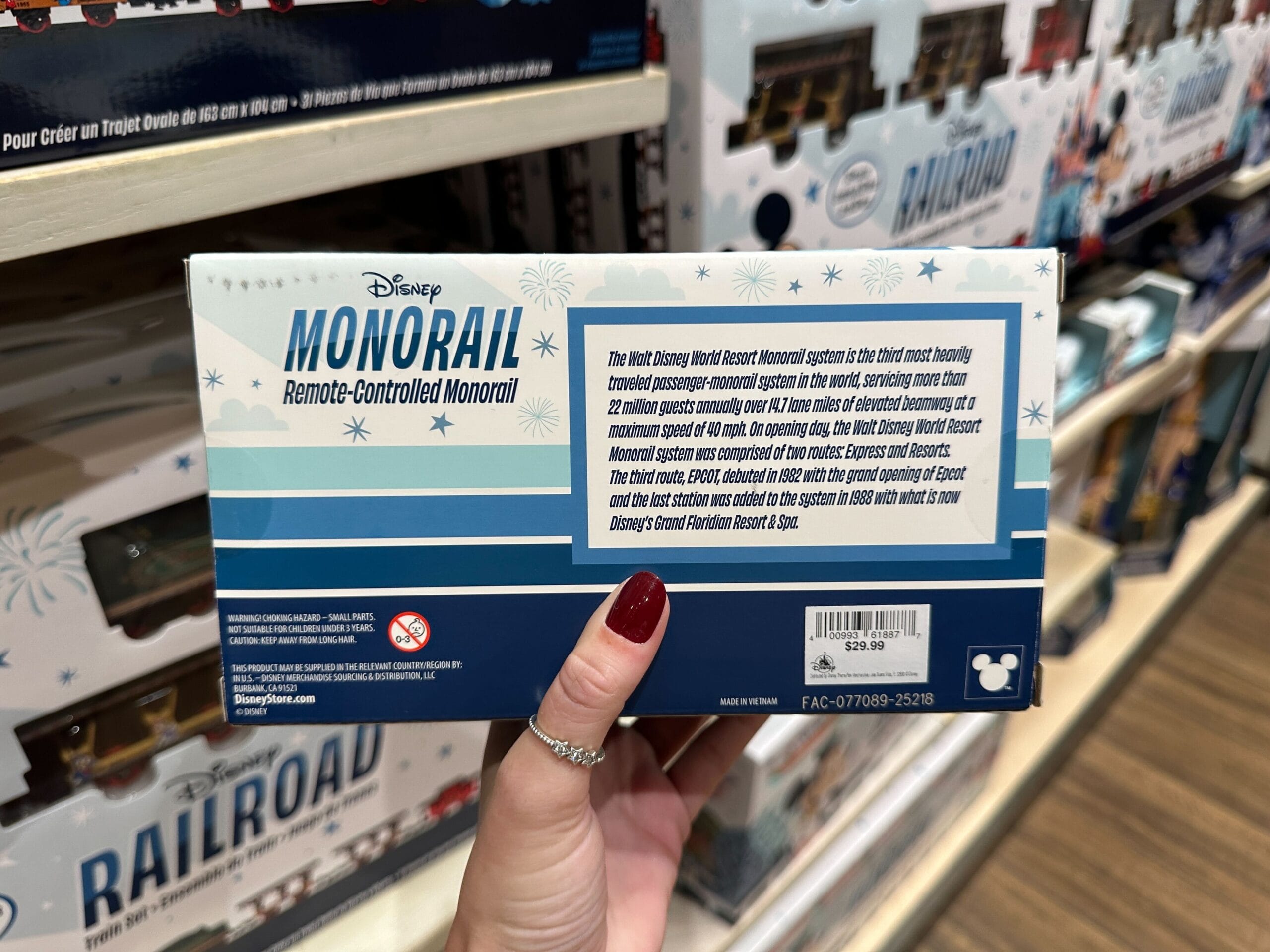 Disney World has a new remote-controlled monorail, so guests can take a souvenir of the beloved Disney transportation home.