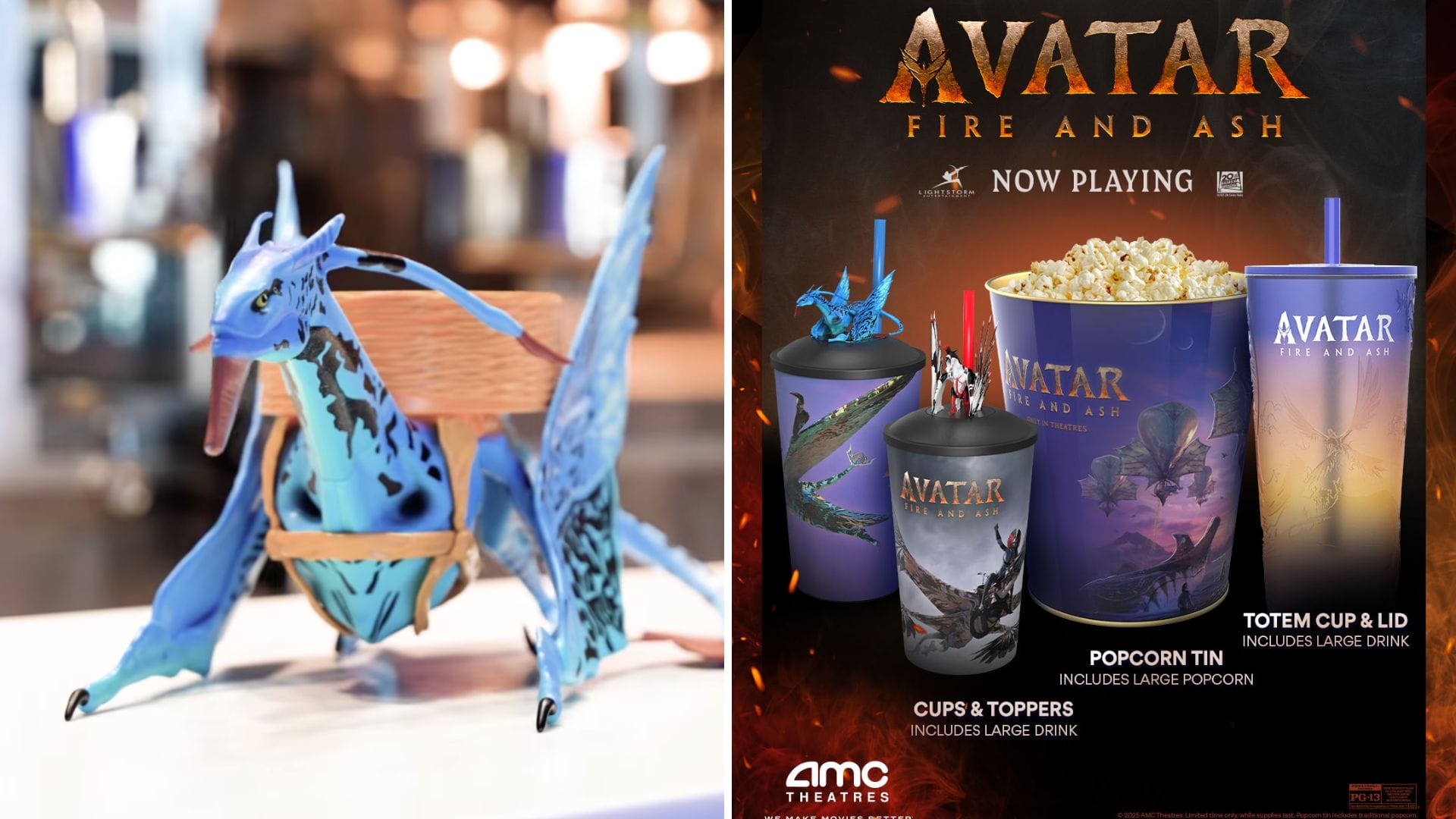 Banshee Popcorn Bucket and More Avatar 3 Novelties Coming to Movie Theaters