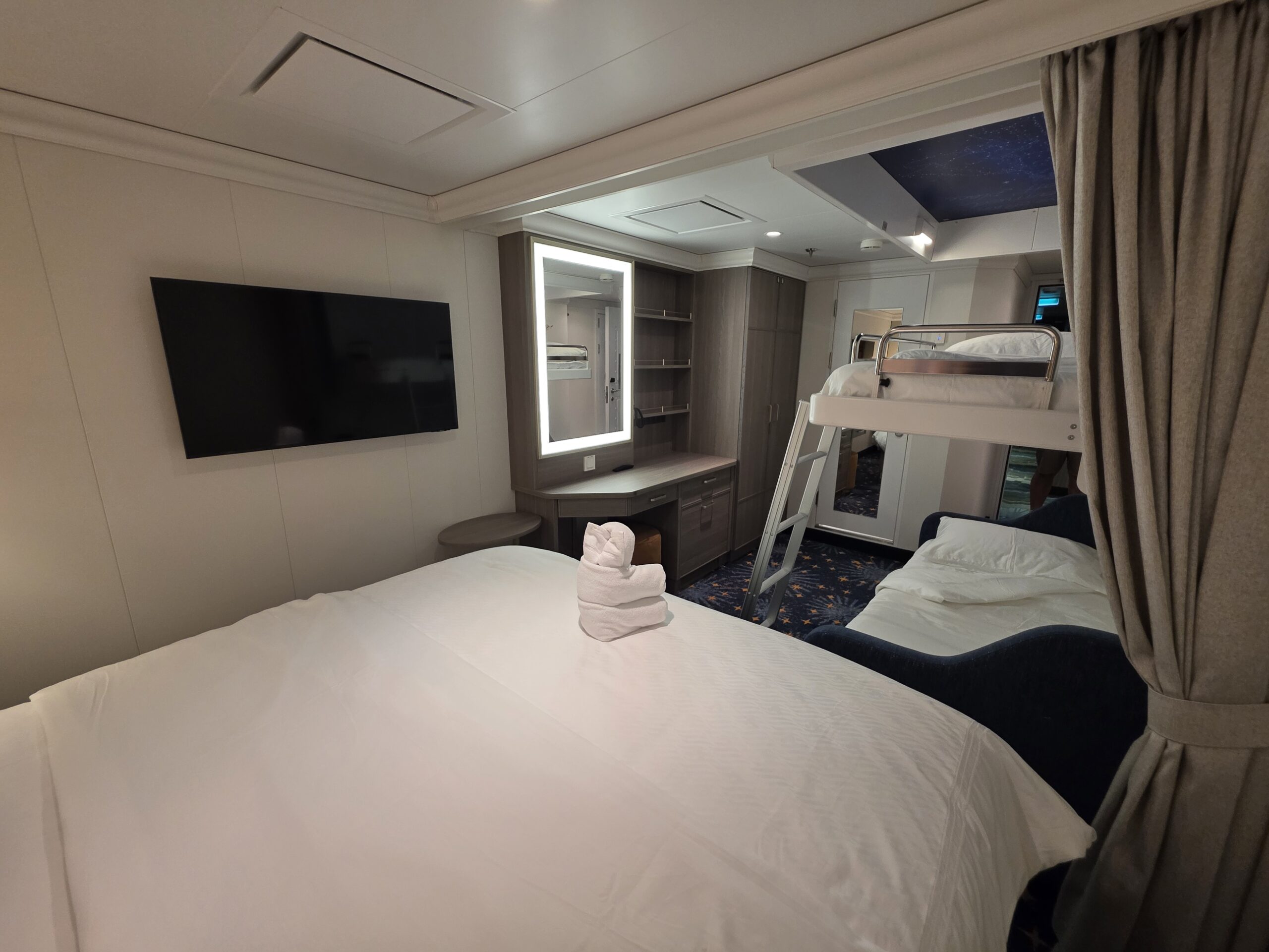 Inside Stateroom on the Disney Destiny