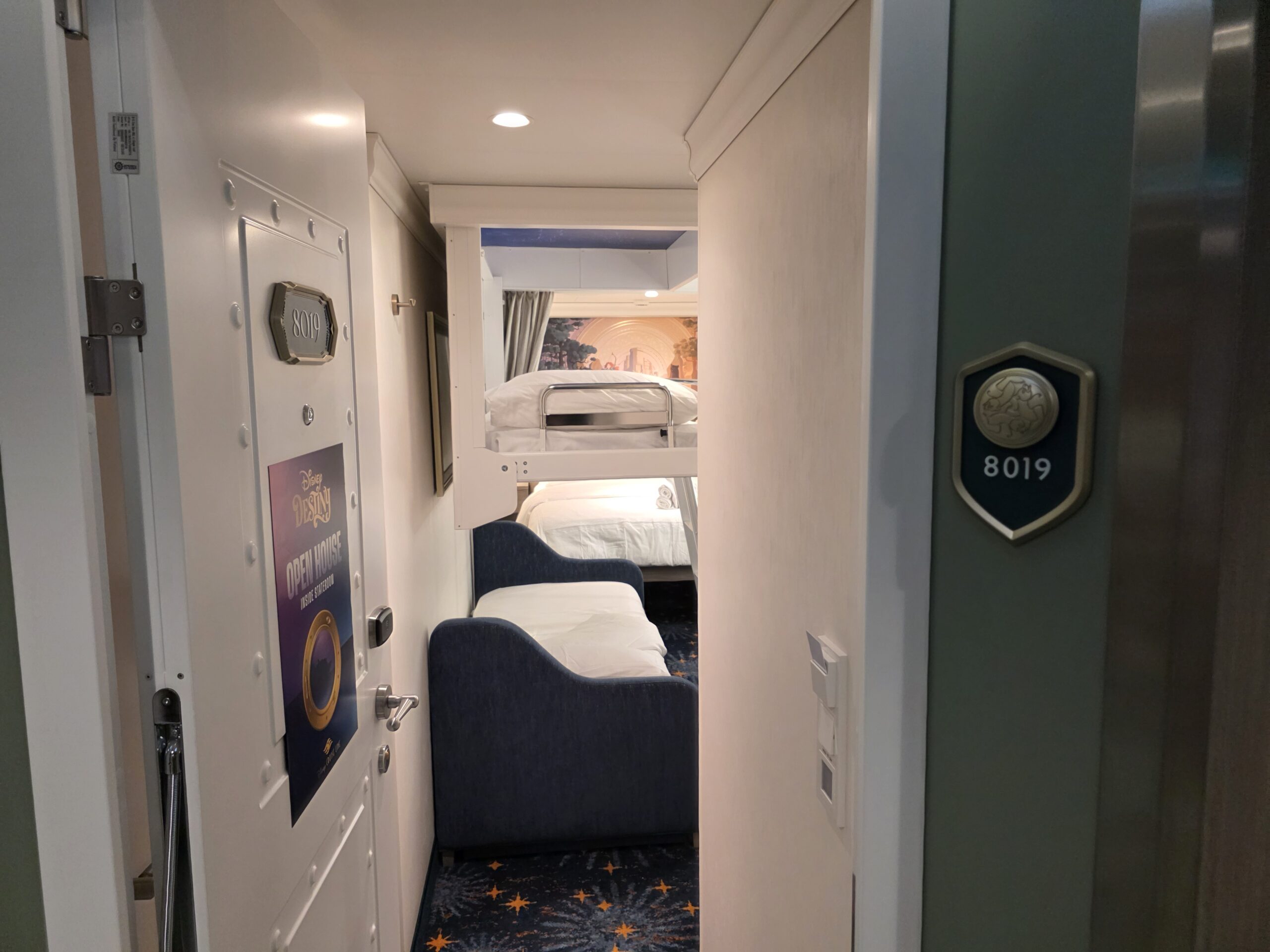 Inside Stateroom on the Disney Destiny
