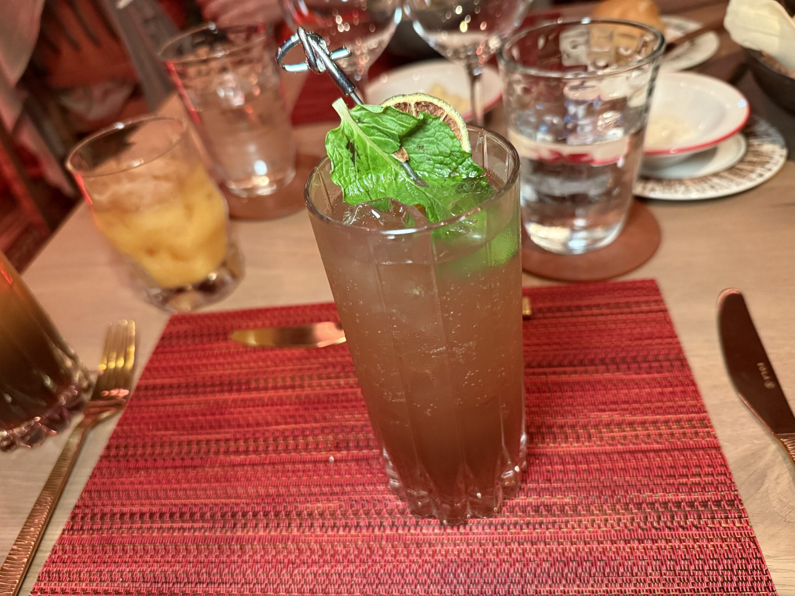 The Laughing Hyena comes with Sango Agave, Lime, Agave Nectar Cassis, and Fever Tree Ginger Beer.