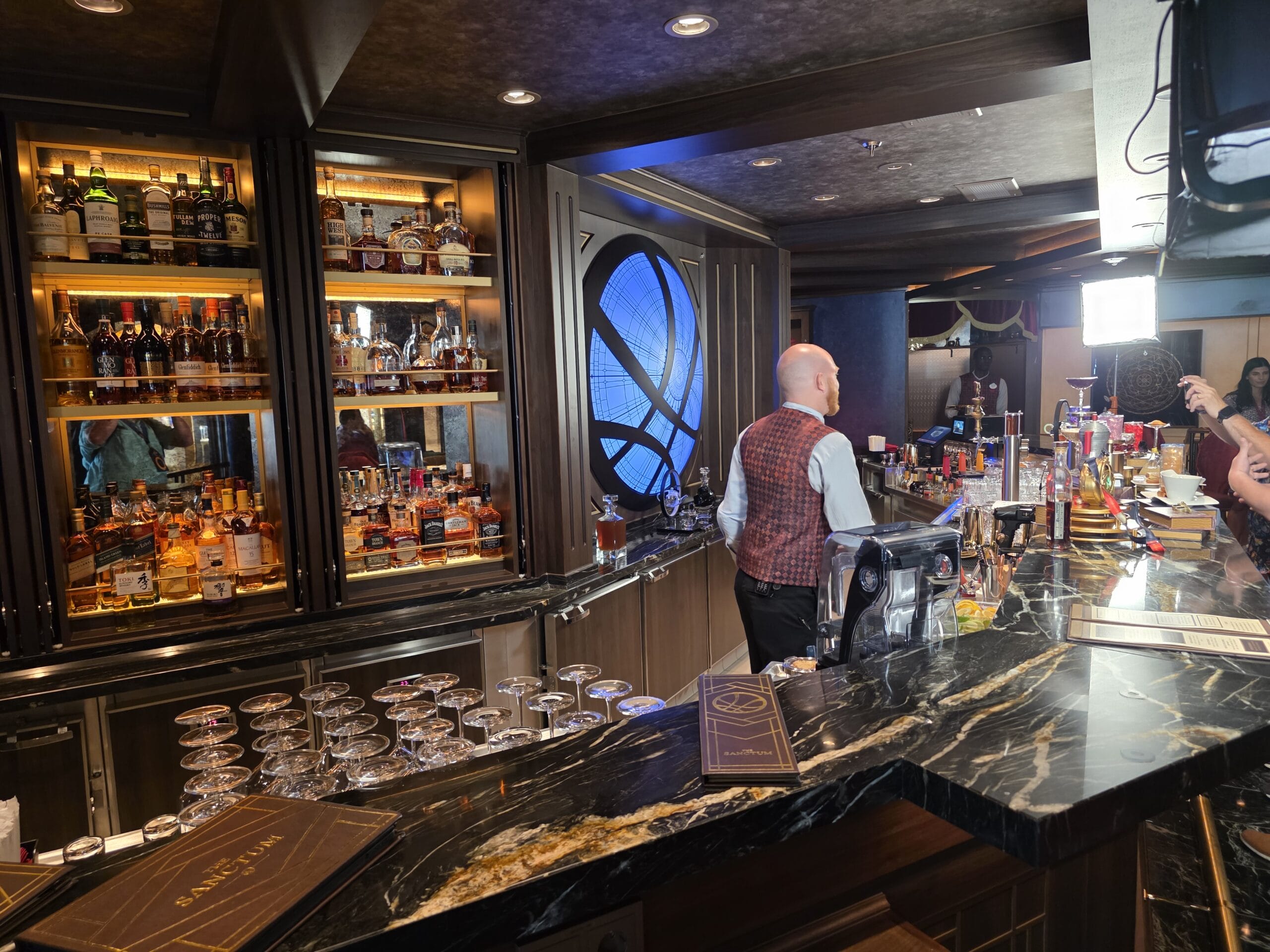 The Sanctum Lounge Inspired by Doctor Strange on the Disney Destiny