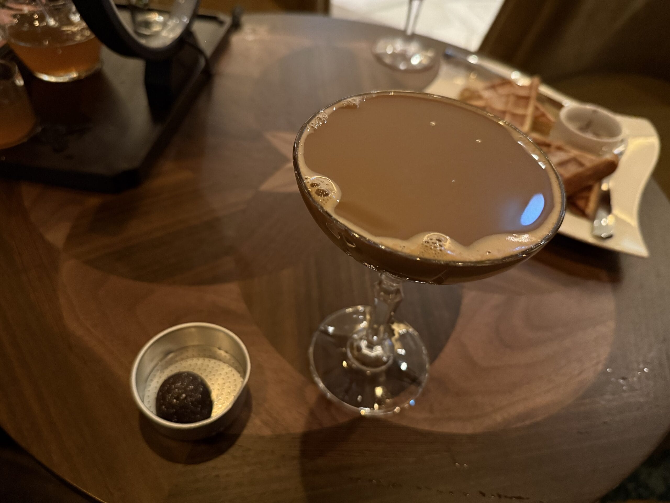 Amaro Averna, Patrón XO Cafe Agave Nectar, Milk, Salted Caramel Ethel M® Chocolates