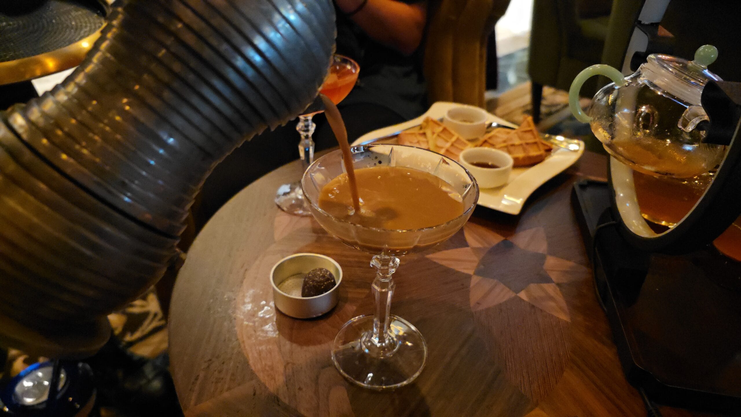 Amaro Averna, Patrón XO Cafe Agave Nectar, Milk, Salted Caramel Ethel M® Chocolates