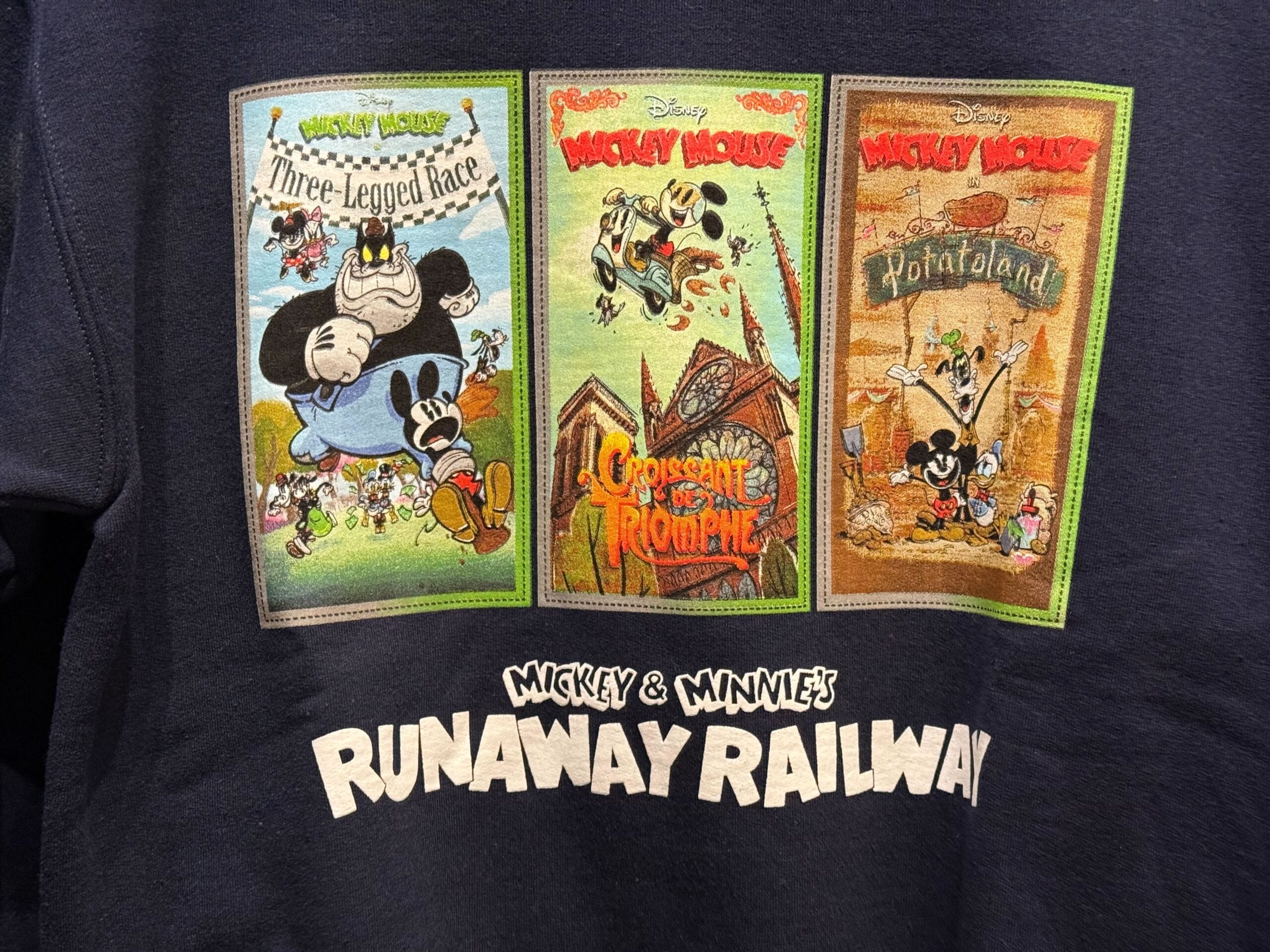 a close up of the art on the sweatshirt