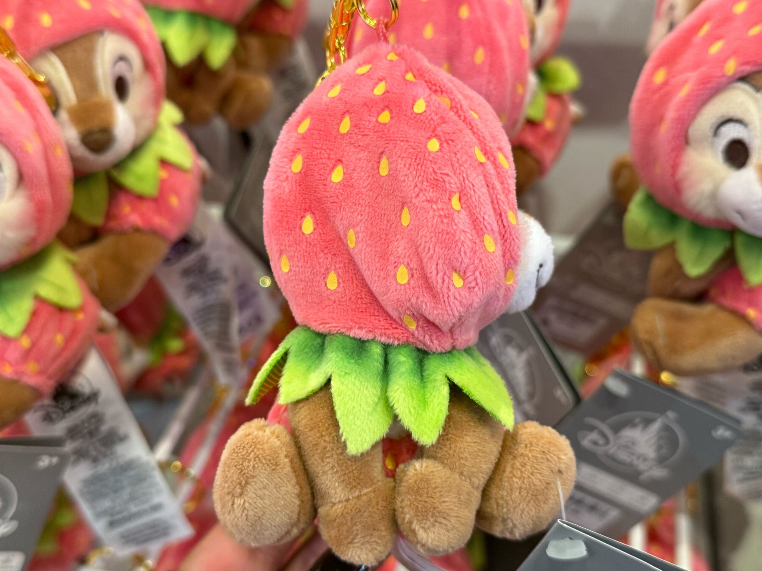 Strawberry Chip Bag Charm's side