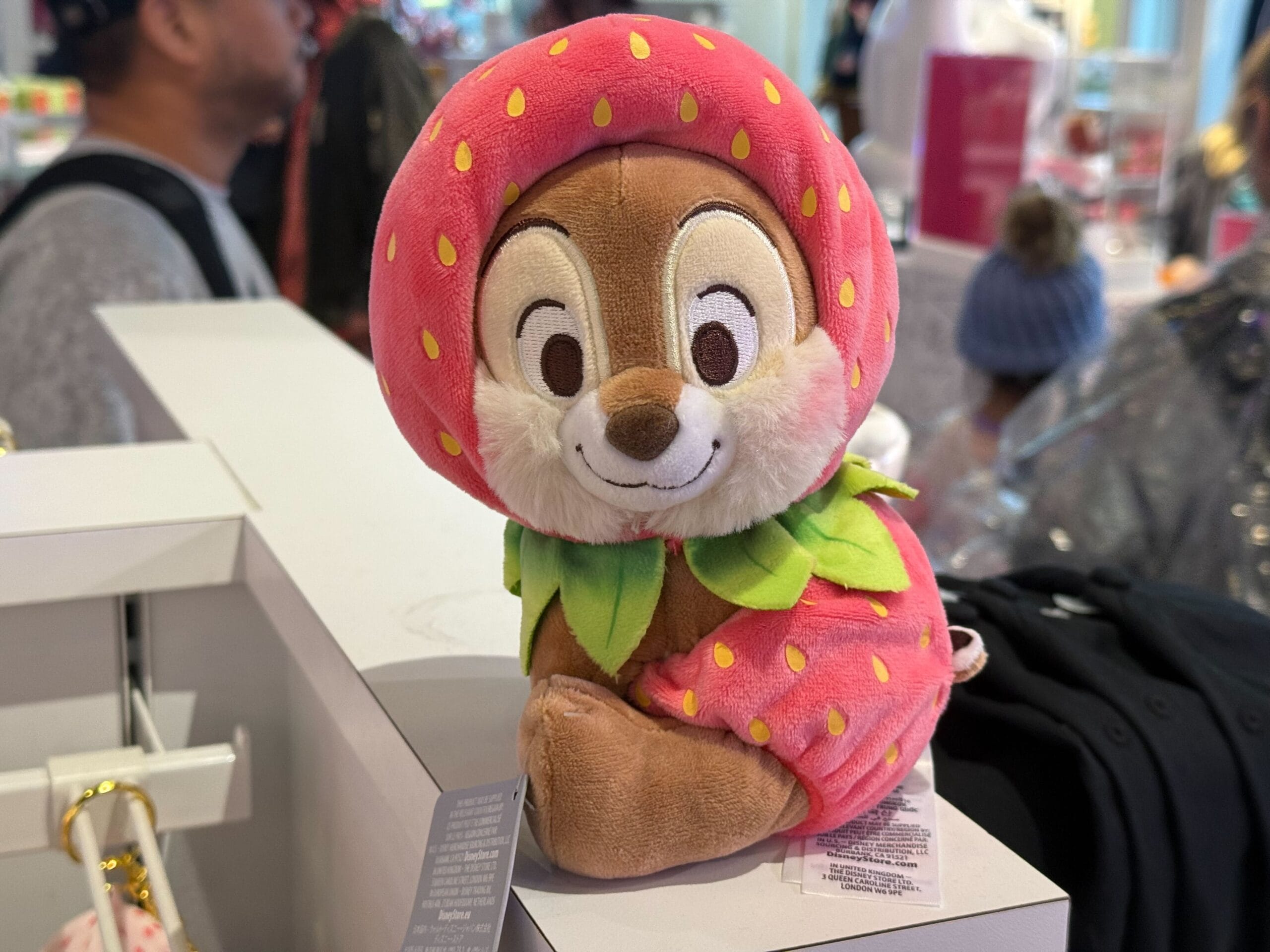 a picture of chip strawberry plush's front