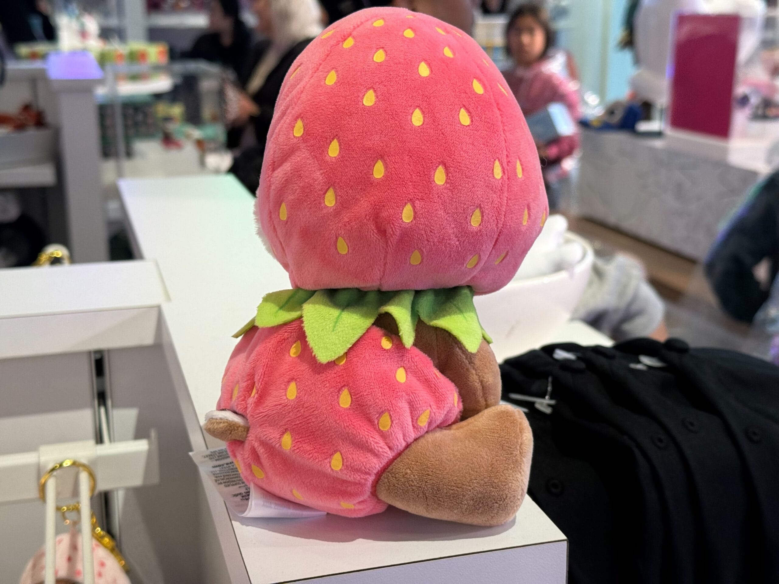 a picture of chip strawberry plush's back