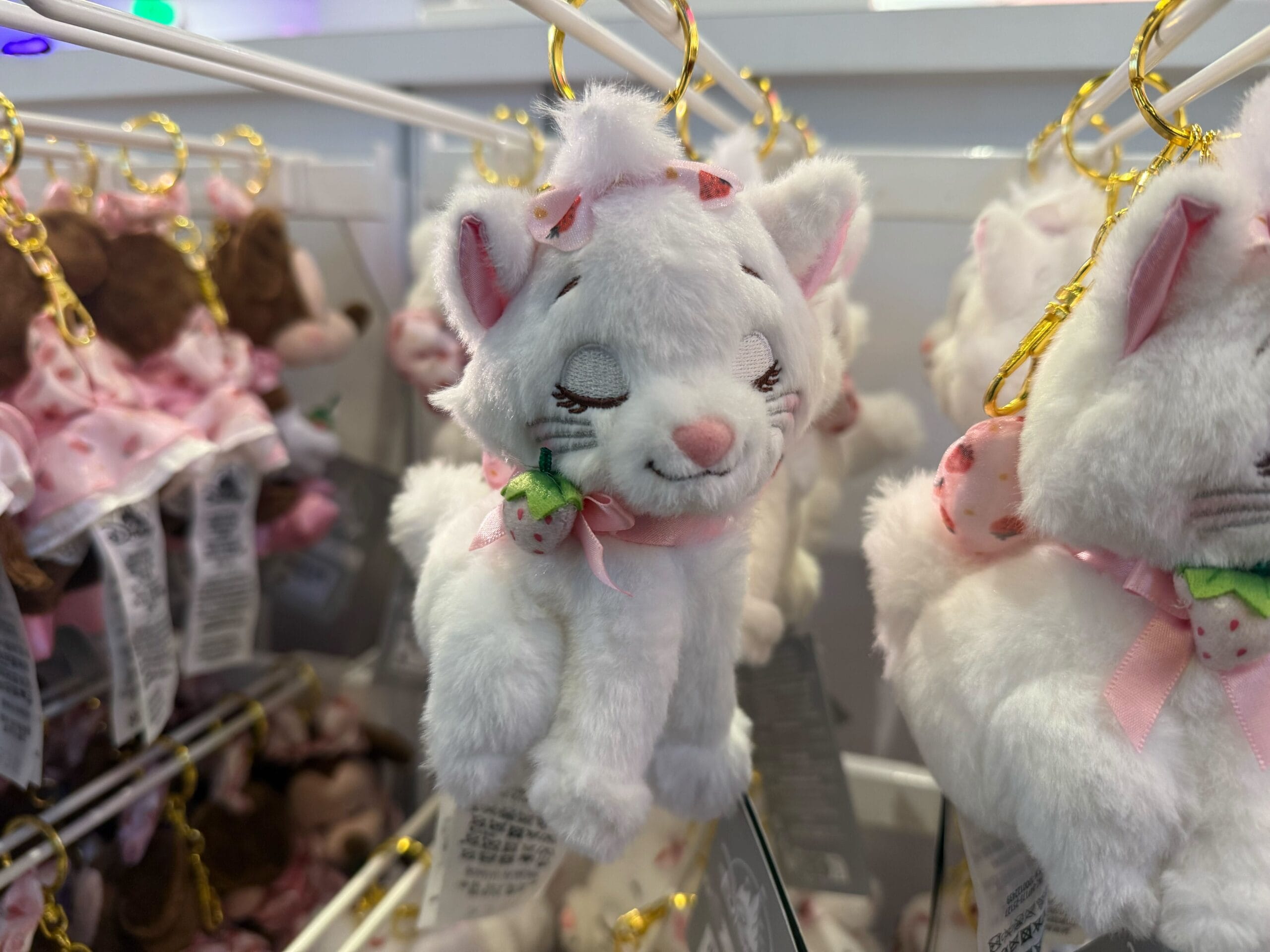 Strawberry Marie Bag Charm's front