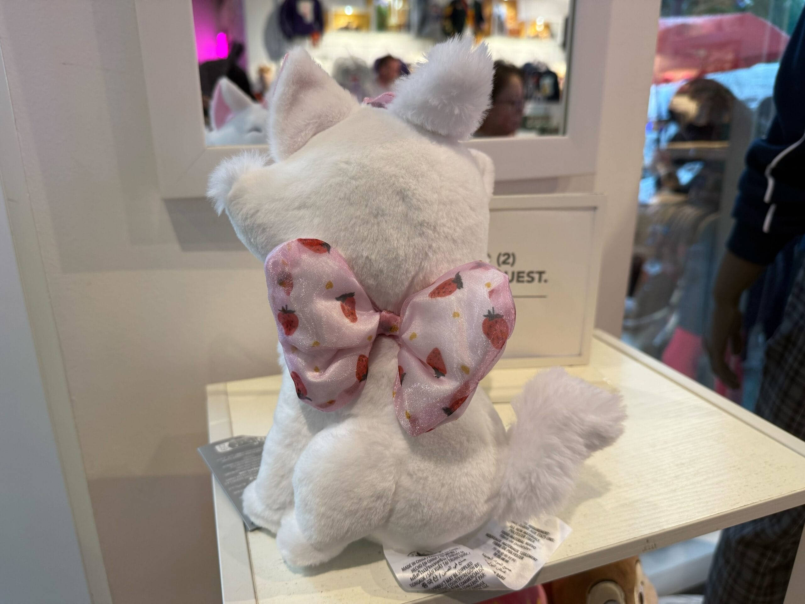 a picture of Marie's strawberry plush's back