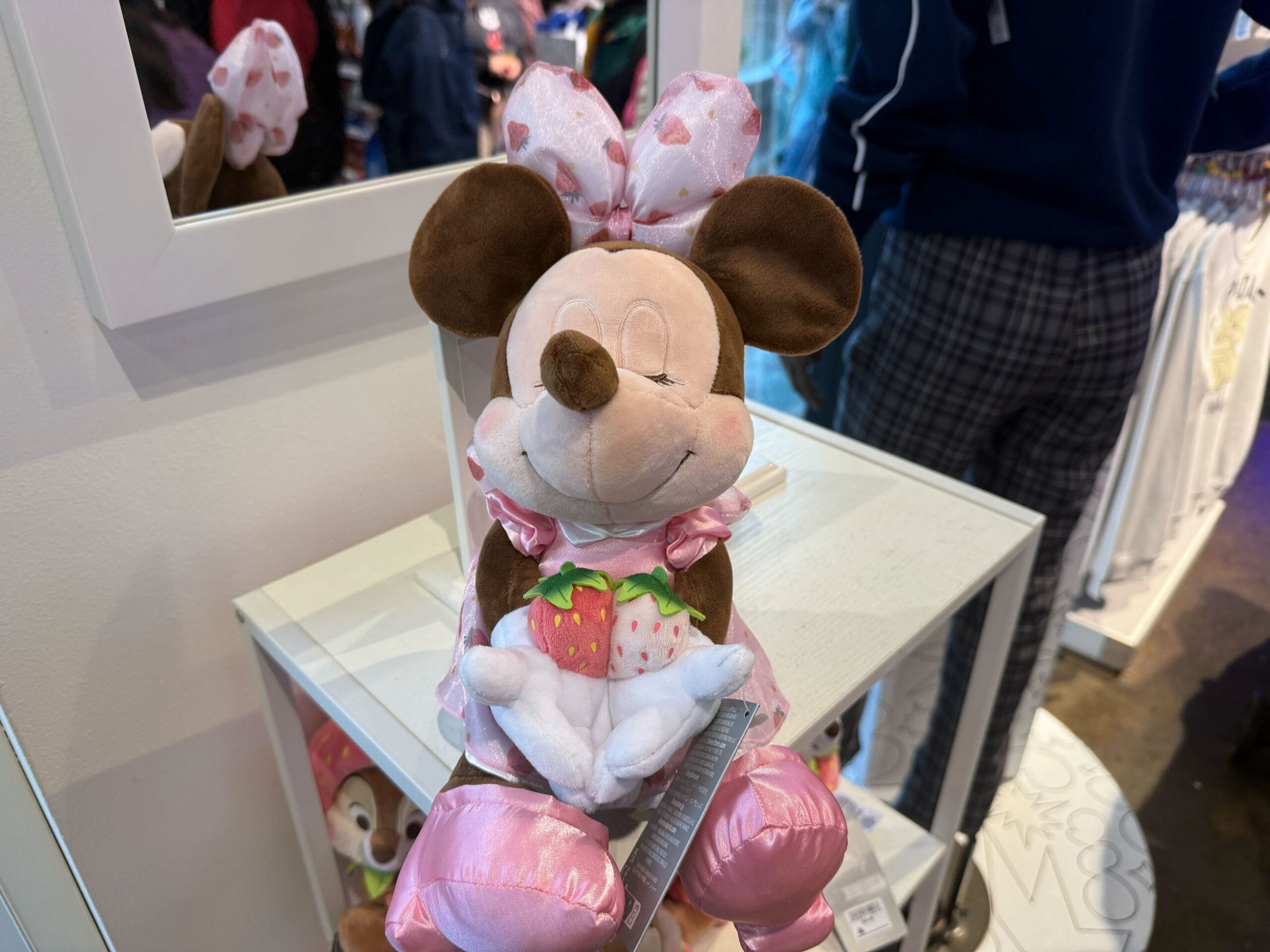 a picture of Minnie's strawberry plush front