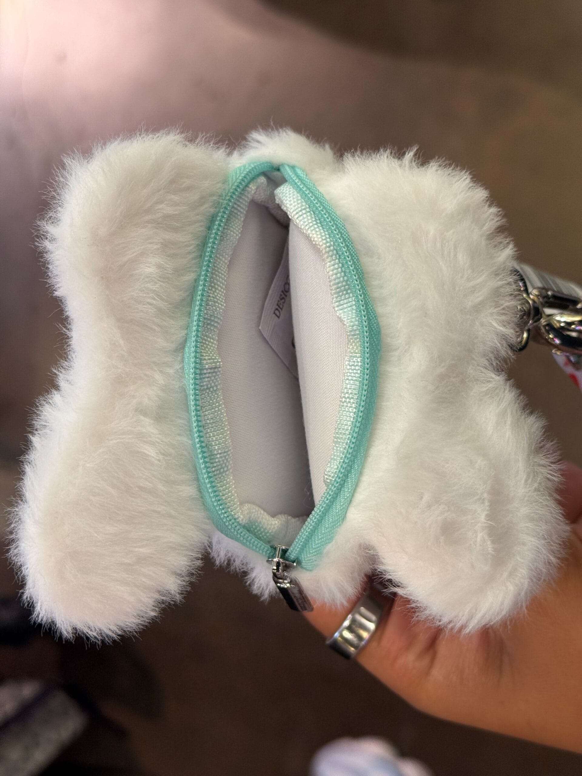 White Rabbit Coin Purse inside