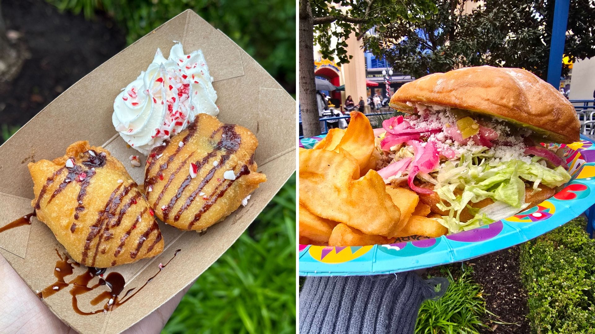 We Tried the Yuletide Carnitas Torta & Holiday Fried Oreos From Award Wieners at Disney California Adventure