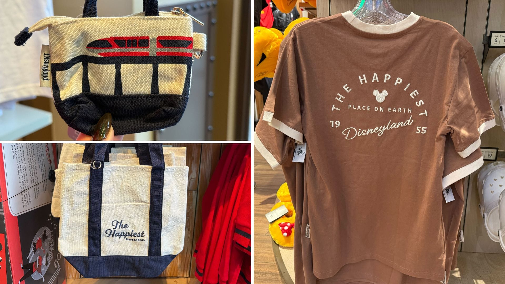 New Monorail Canvas Tote Charm and More Disneyland Merchandise