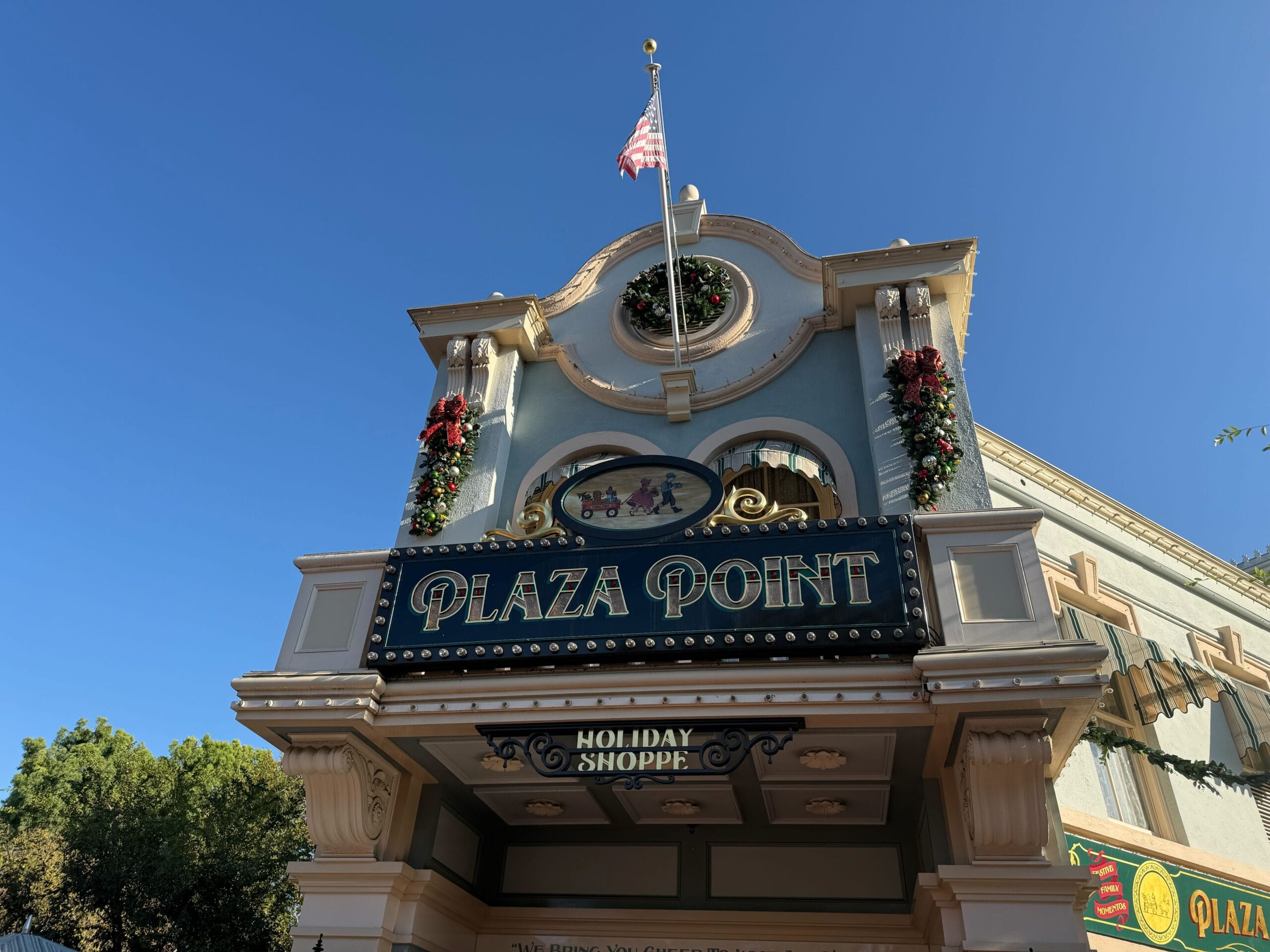 Disneyland Main Street U.S.A. Christmas decorations