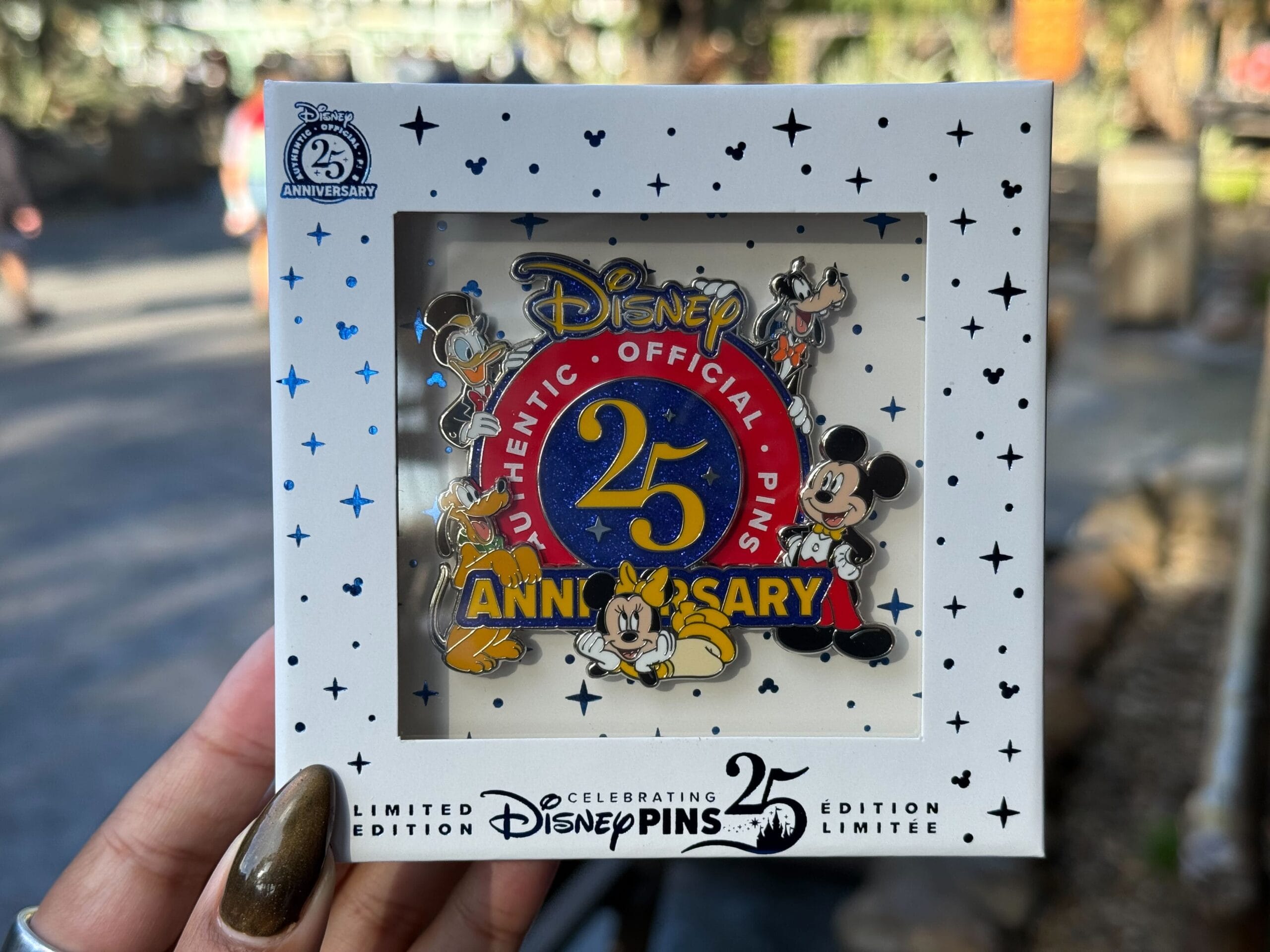 Limited Edition Pin Trading 25th Anniversary Mini Jumbo Pin – $44.99