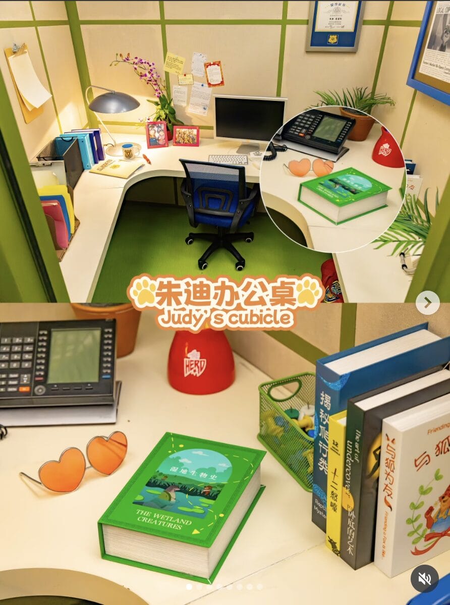 New props and signage related to the sequel have been added throughout Shanghai Disneyland.