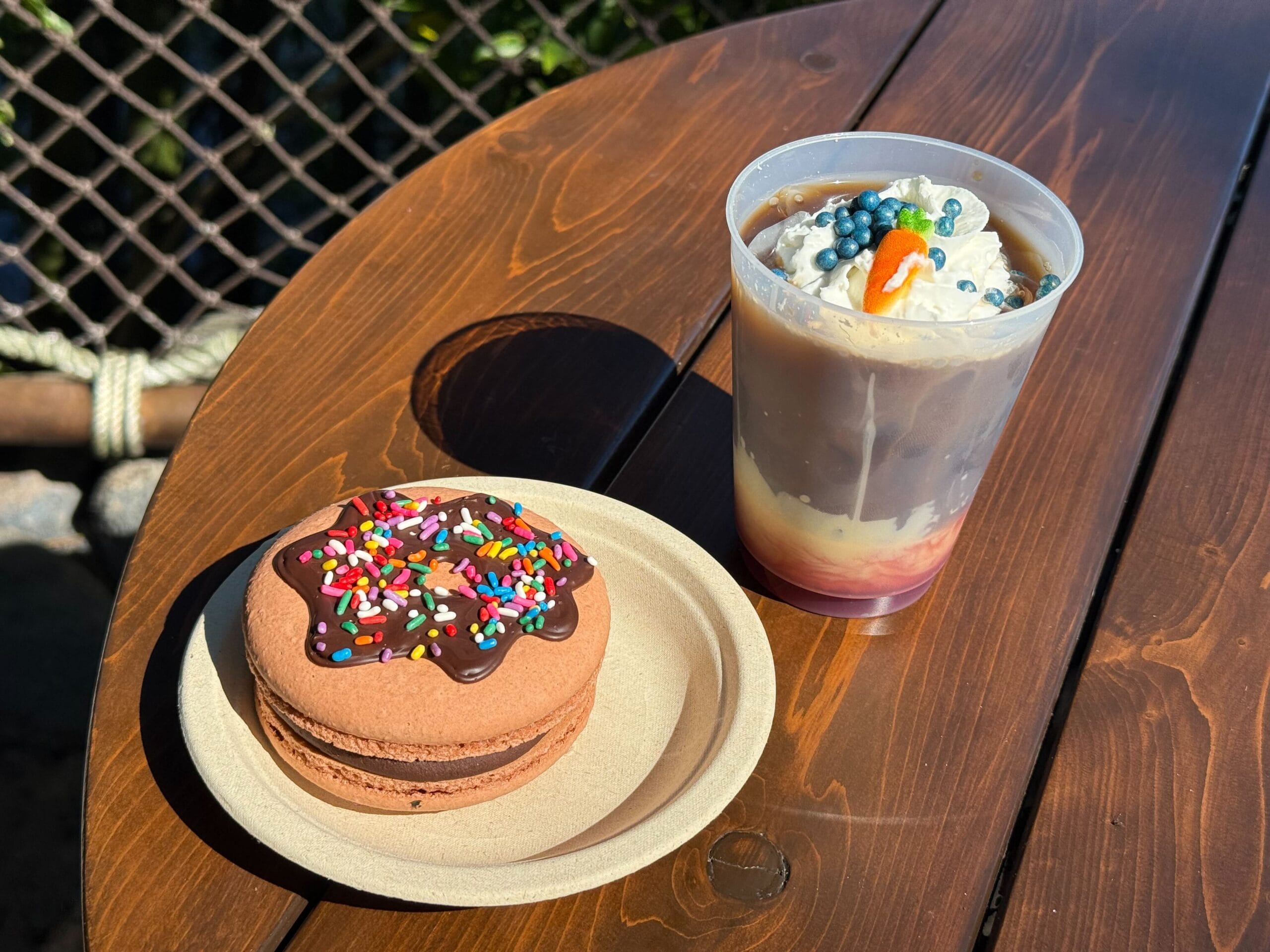 We Tried The New Zootopia Donut Macaron & Blueberry Cold Brew at Disney’s Animal Kingdom