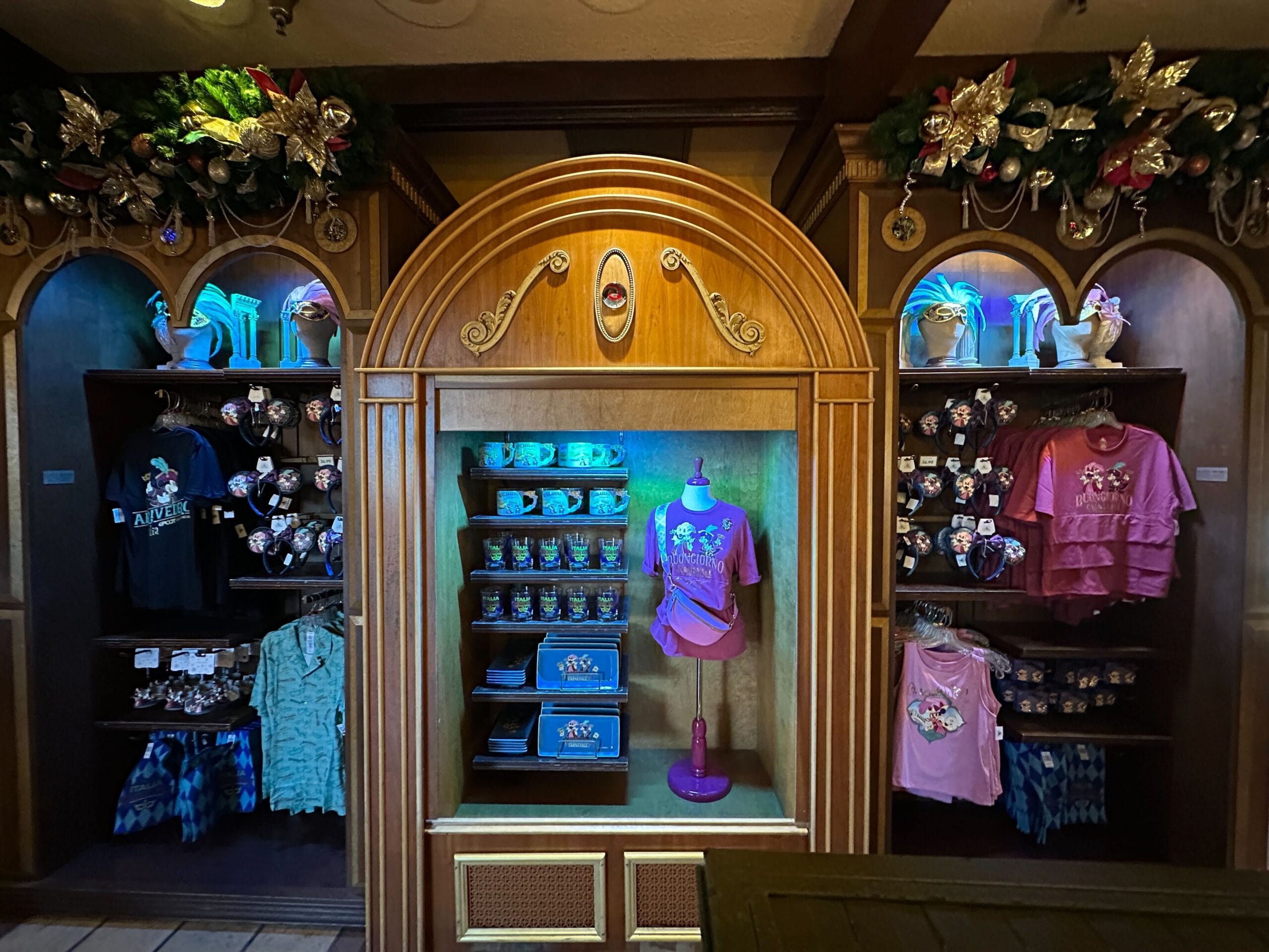A new Mickey and Minnie Italia Carnevale collection has debuted at EPCOT. The collection features apparel, accessories, home goods, and more.