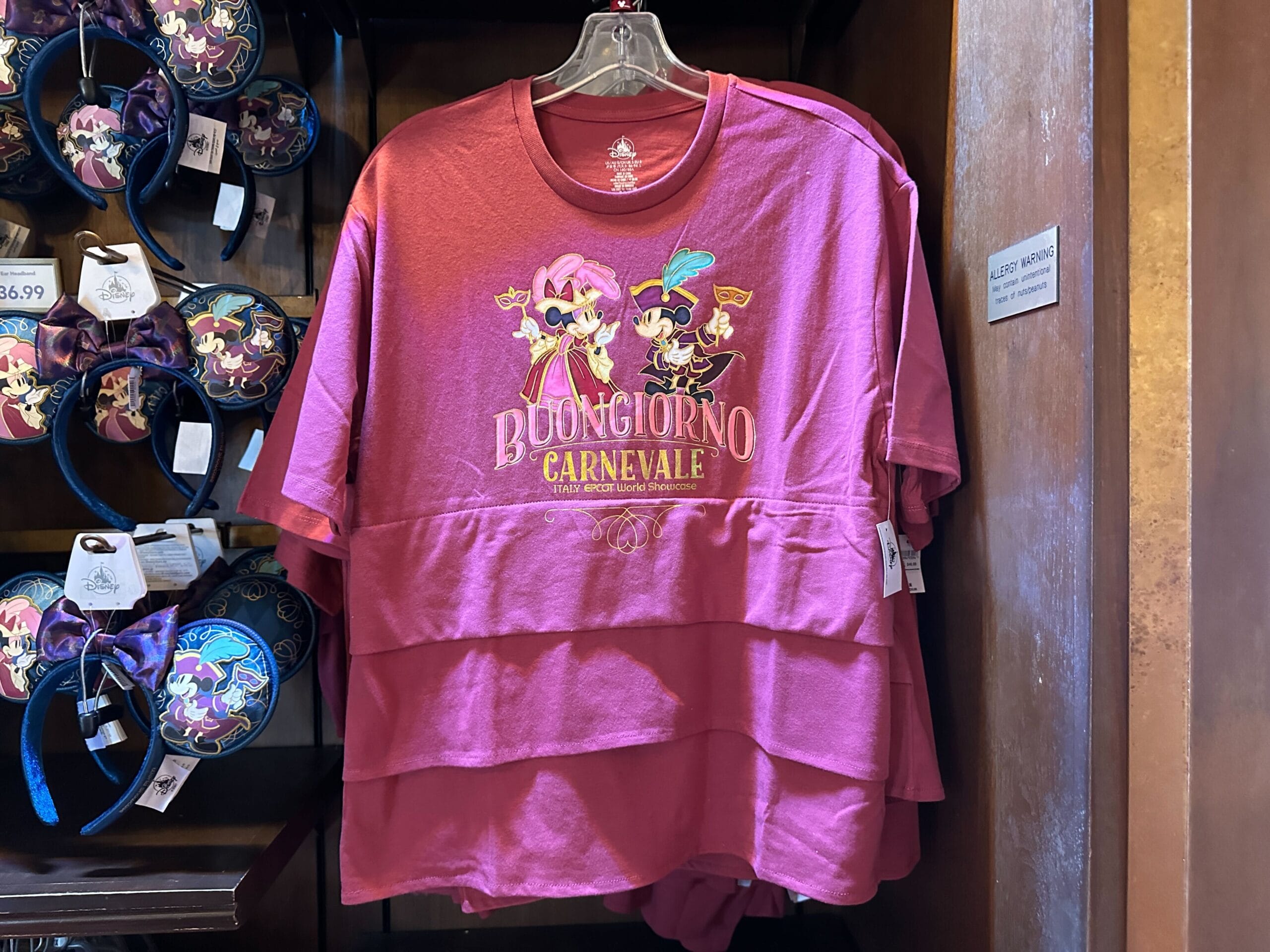 A new Mickey and Minnie Italia Carnevale collection has debuted at EPCOT. The collection features apparel, accessories, home goods, and more.