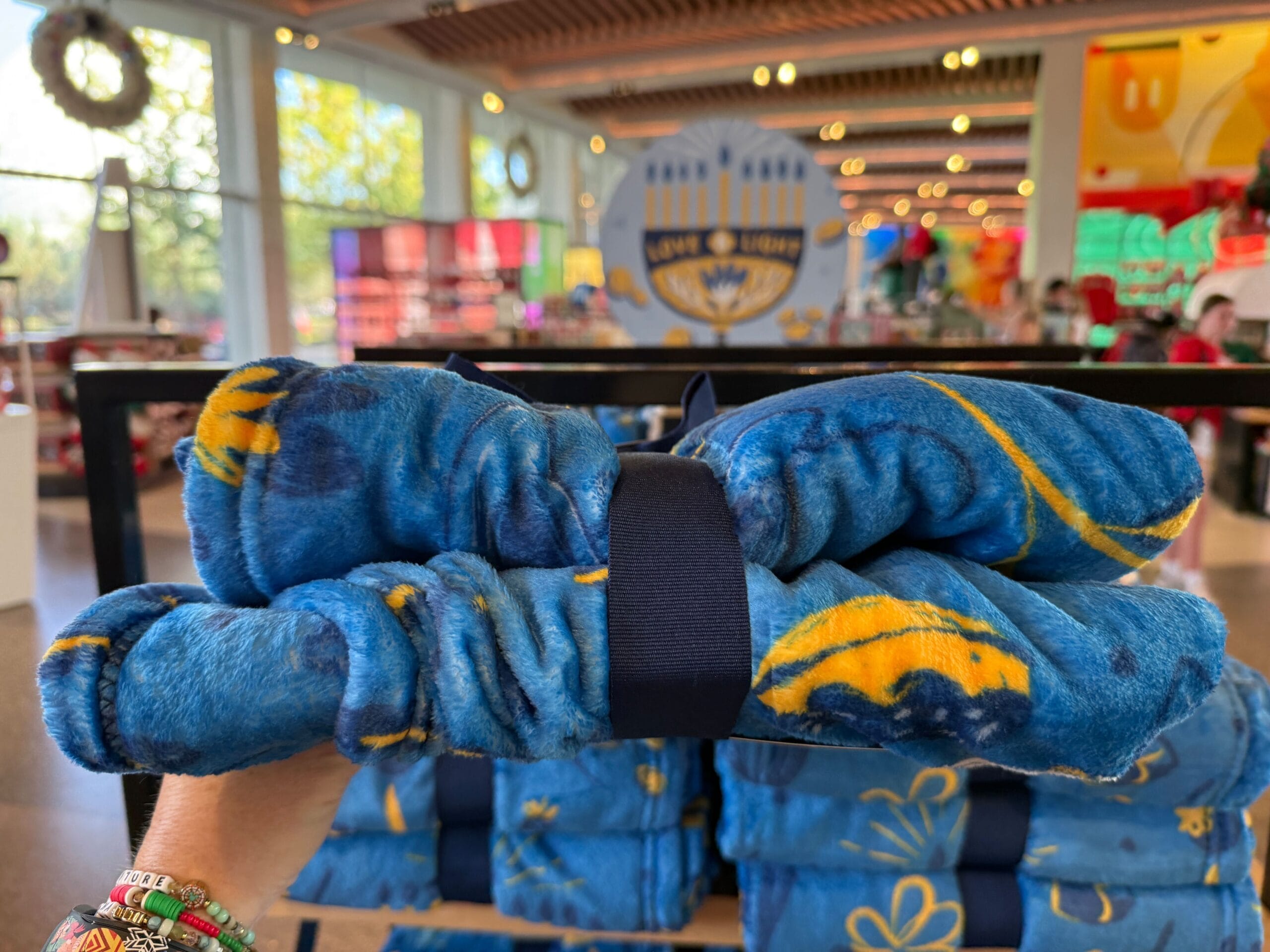 New Mickey & Minnie Hanukkah Throw Blanket at Walt Disney World