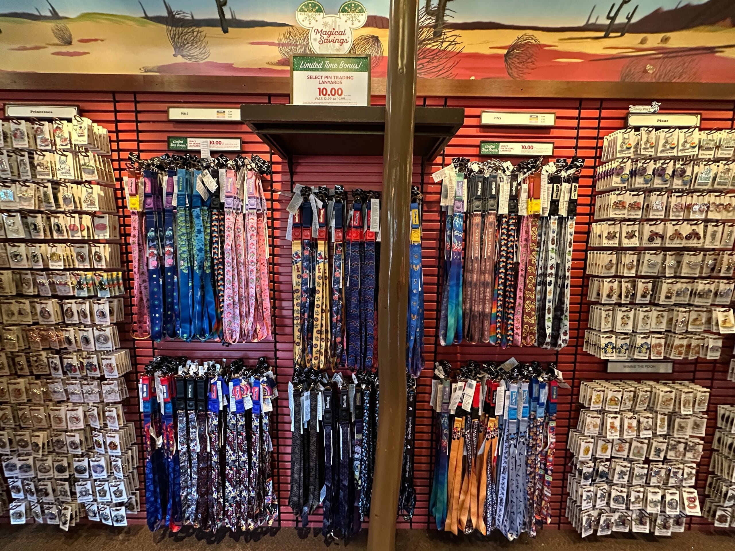 Frontier Trading Company has select pin trading lanyards discounted to $10