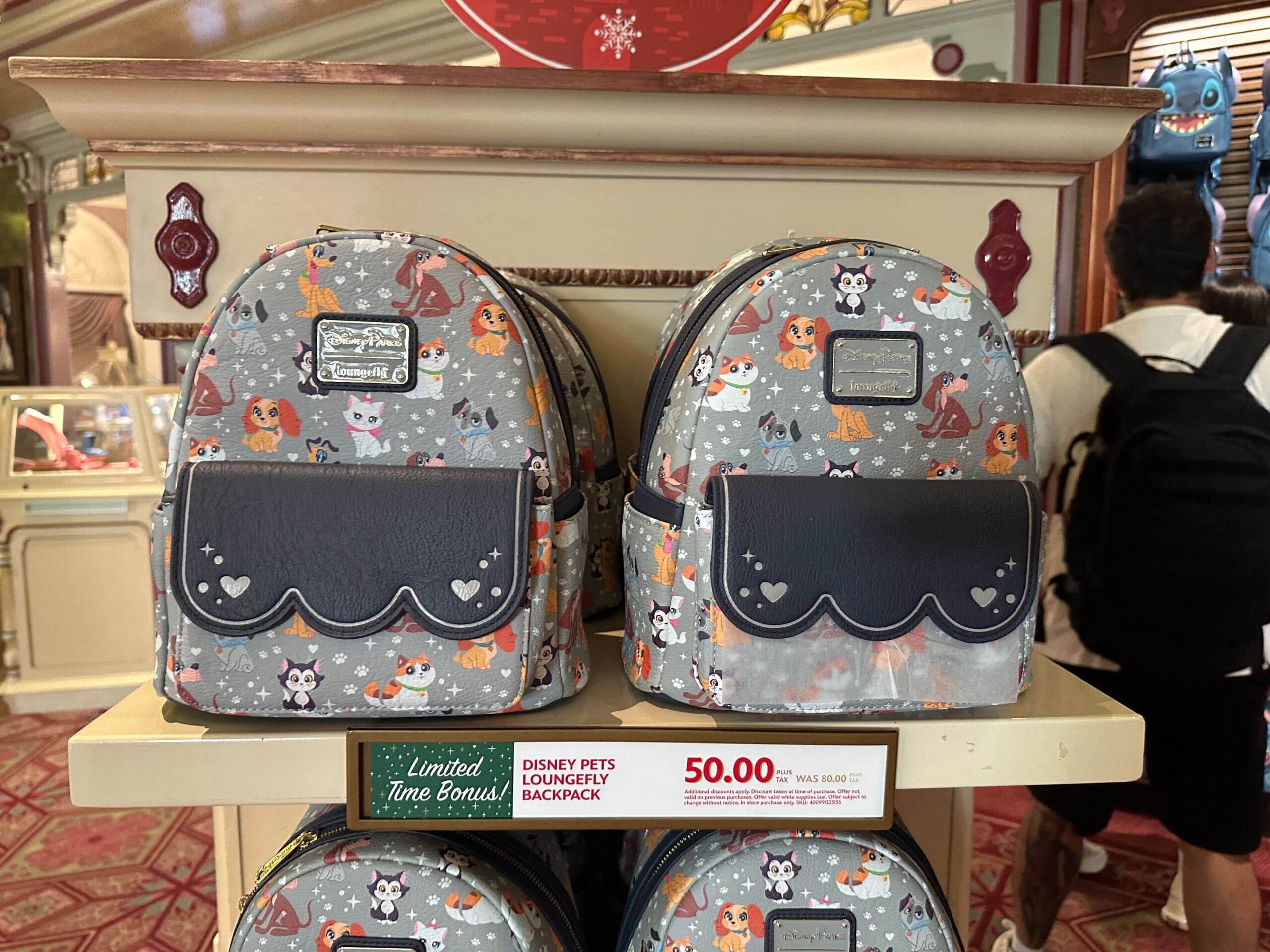 Star Traders, Uptown Jewelers, and Emporium have the Disney pets Loungefly backpack discounted to $50. It was previously priced at $80.