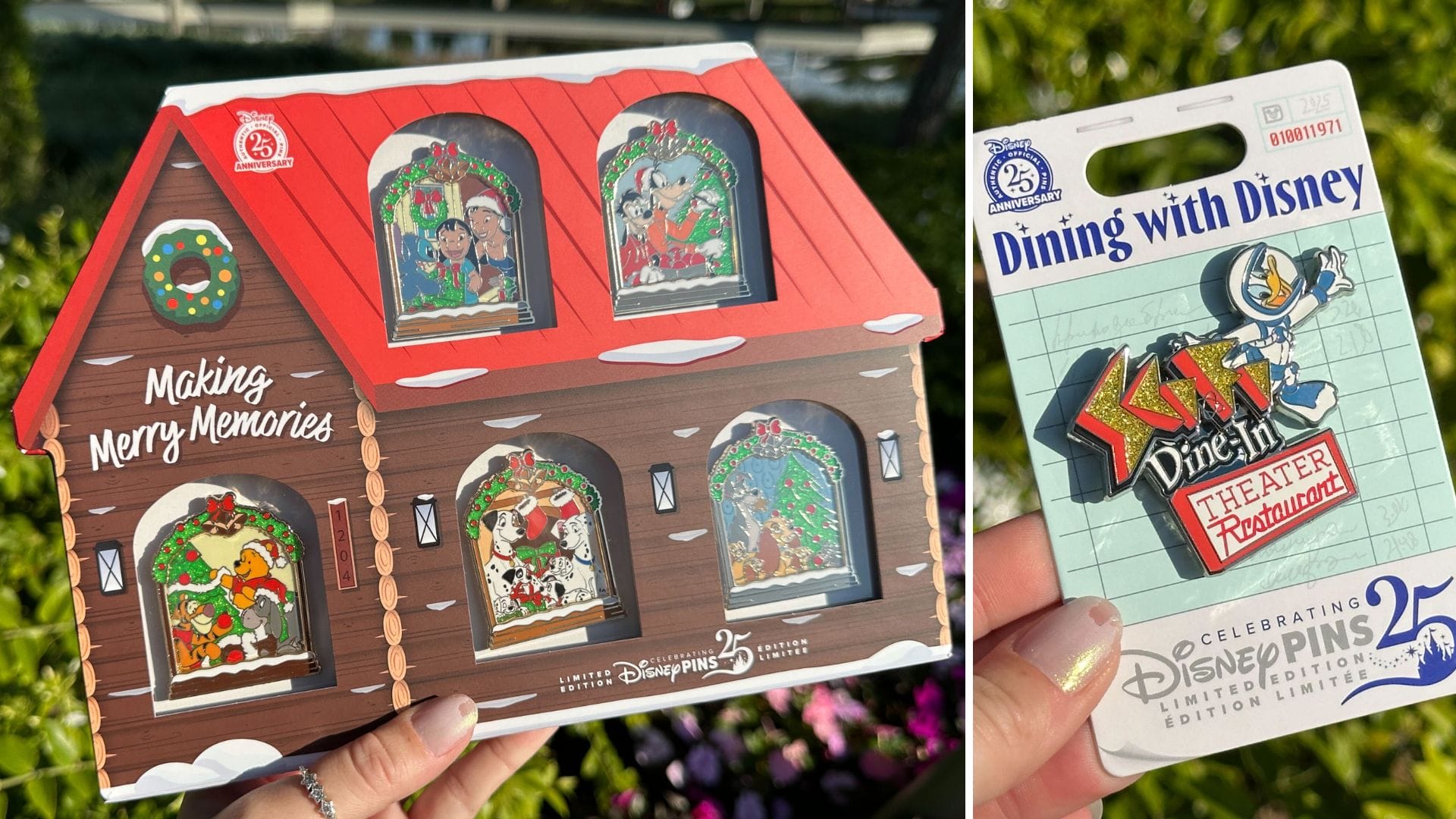 Walt Disney World Pin Tuesday: New Holiday House Set and Sci-Fi Dine-In Theater Restaurant Pins