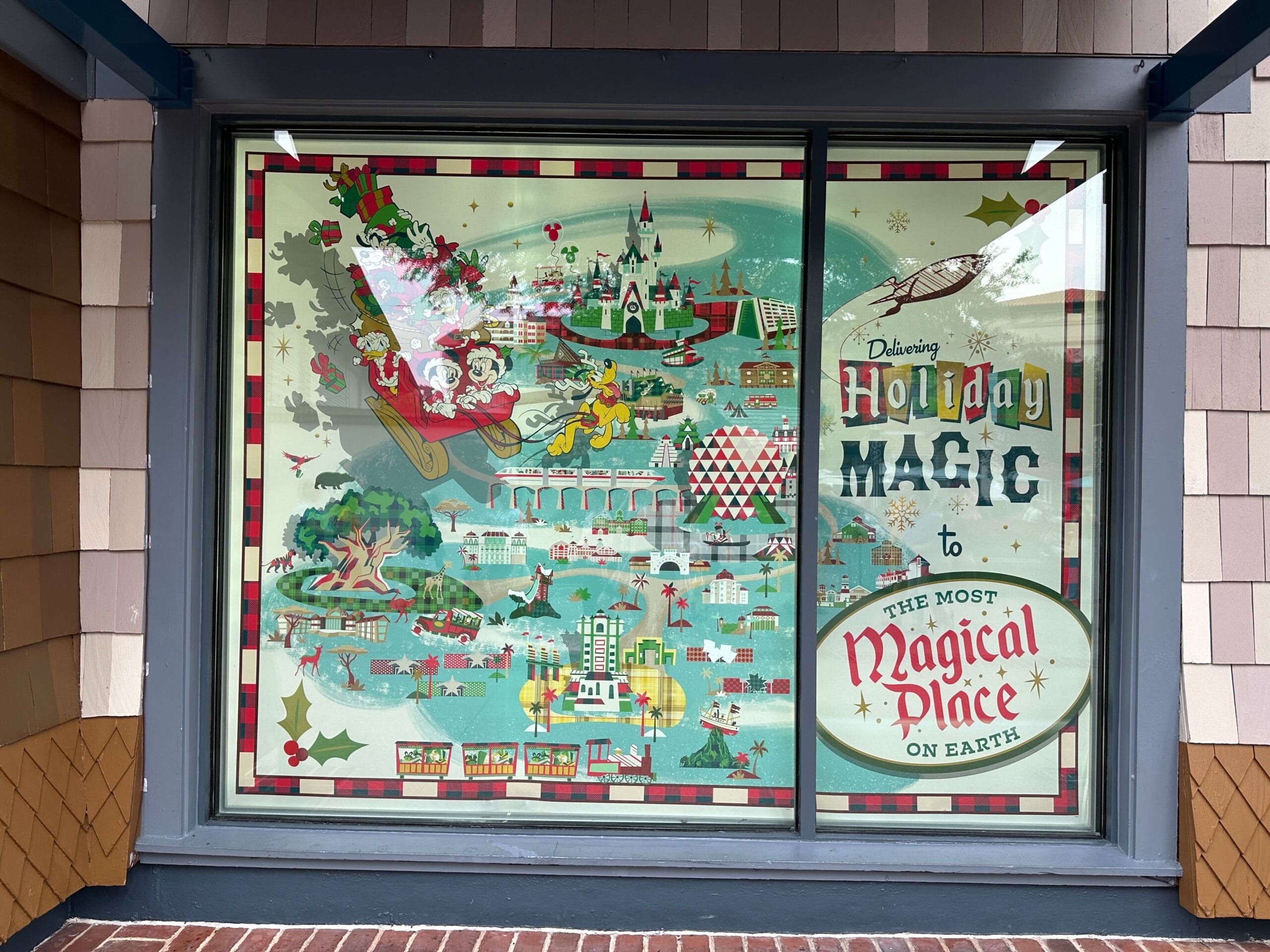 Walt Disney World holiday window display