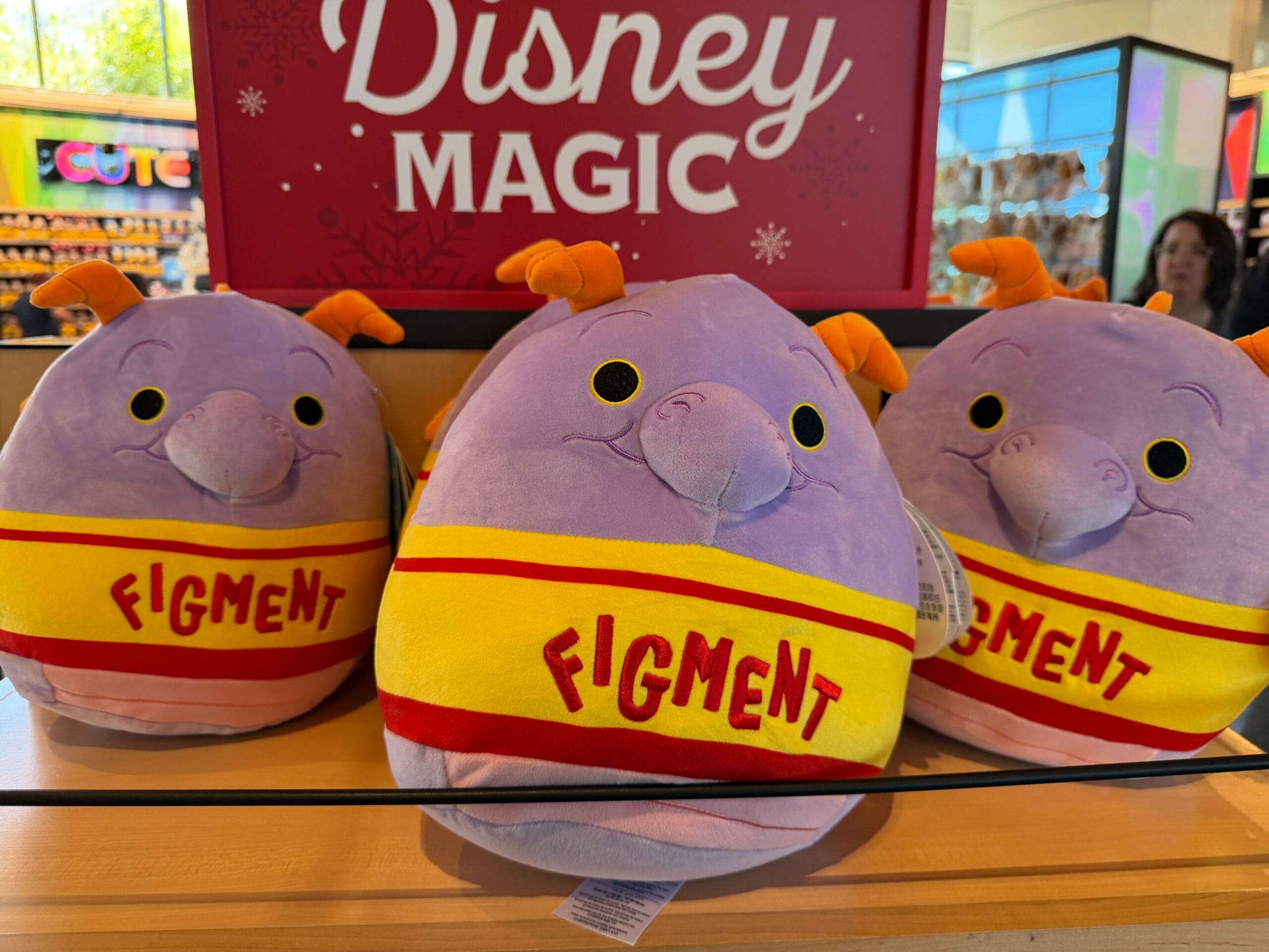 Full-Size Figment Squishmallow Arrives at Walt Disney World - WDW