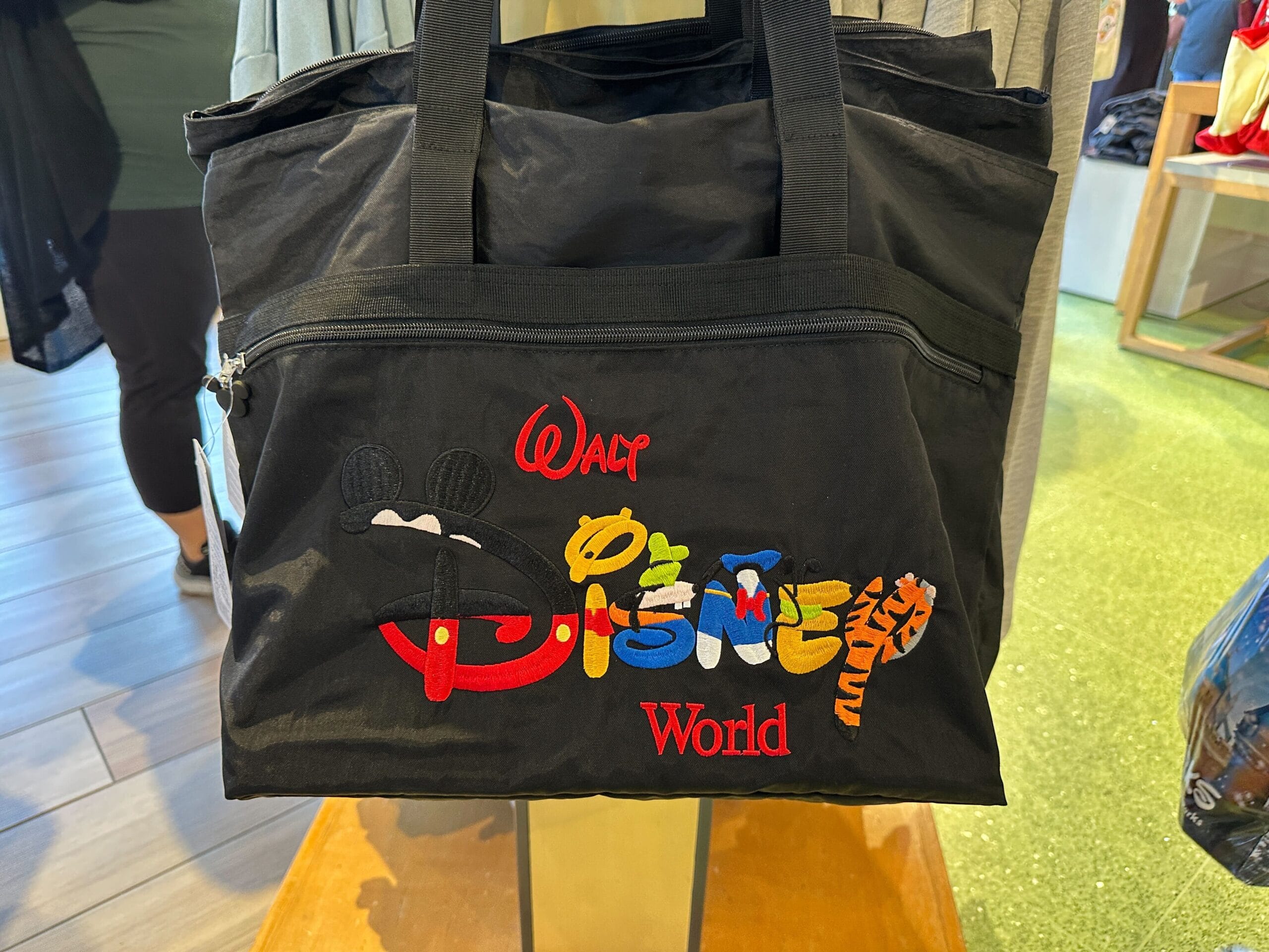 Close-up of the vintage Walt Disney World logo.